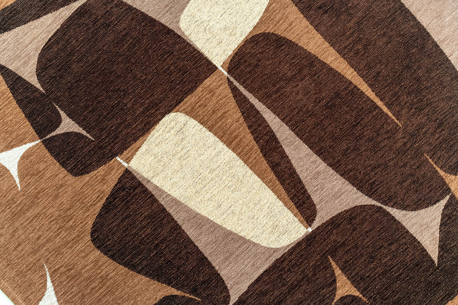 Vloerkleed STONES beige met bruin en koffiebruin