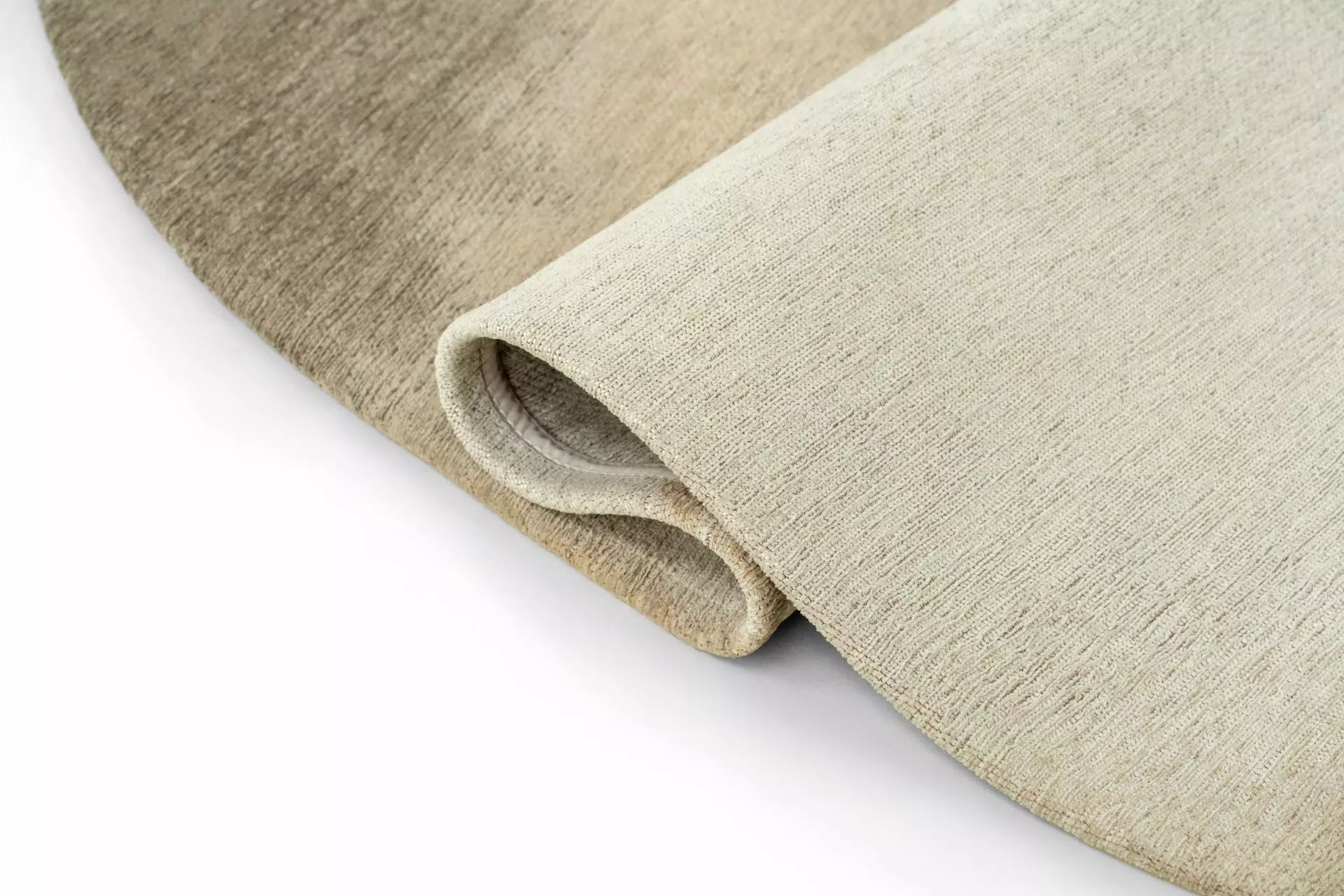 Ovale tapijt AQUARELLE LEAF crème met beige