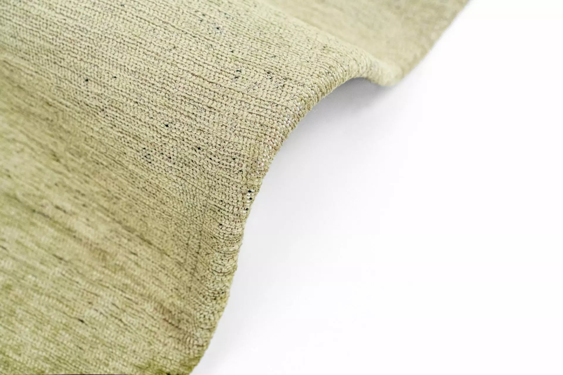 Ovale tapijt AQUARELLE LEAF groen met geel