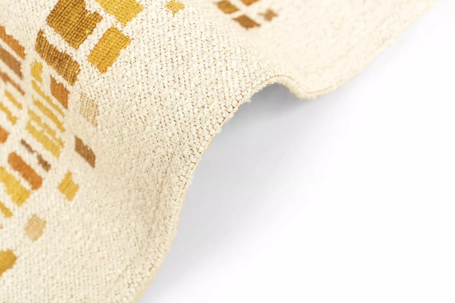 CUBIK beige vloerkleed met oranje en geel