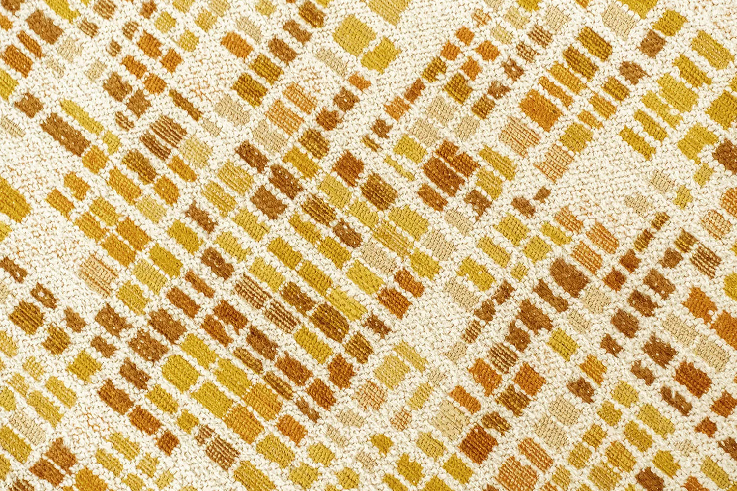 CUBIK beige vloerkleed met oranje en geel