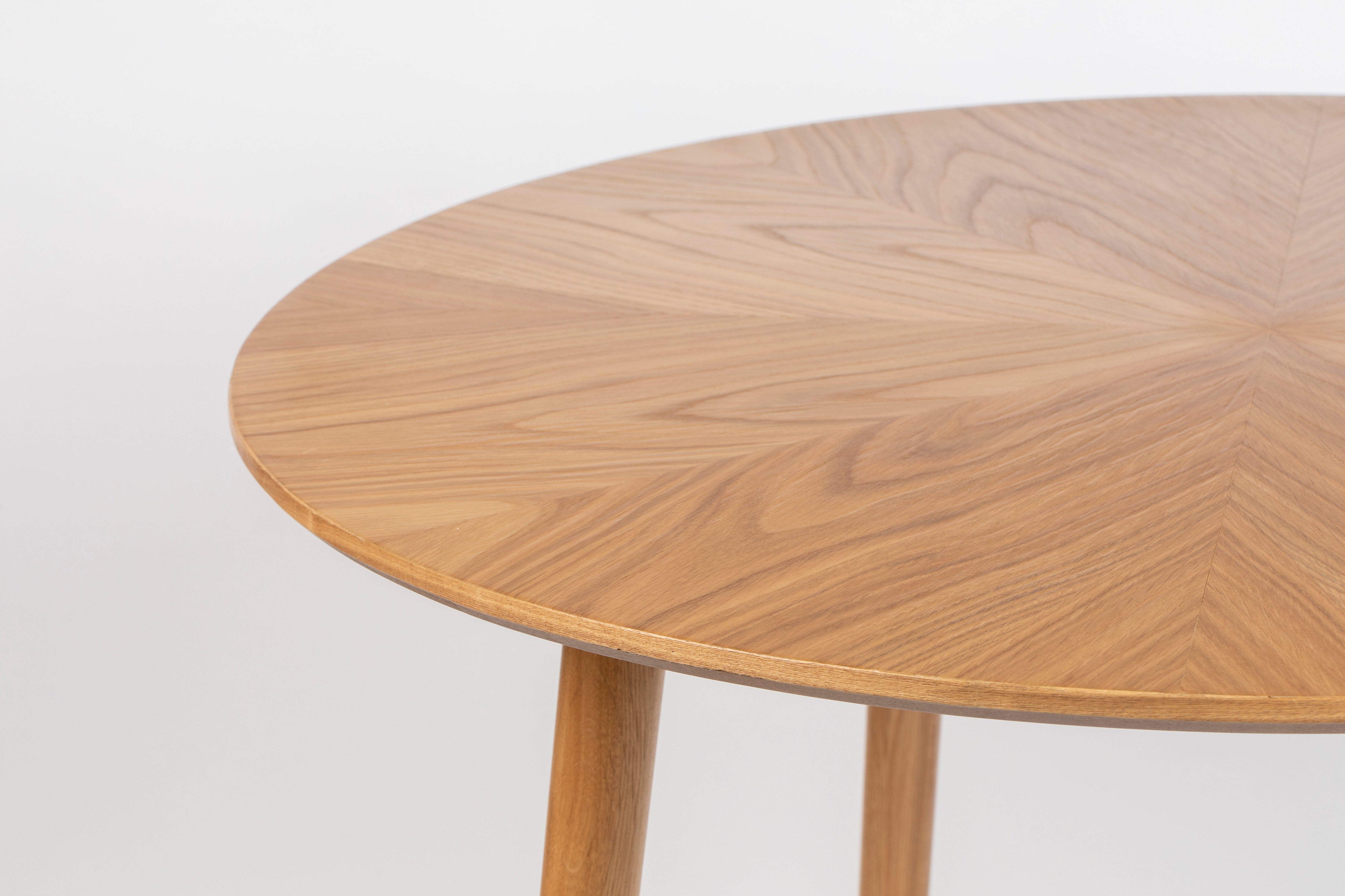 Fabio Round Table Oak Veneer