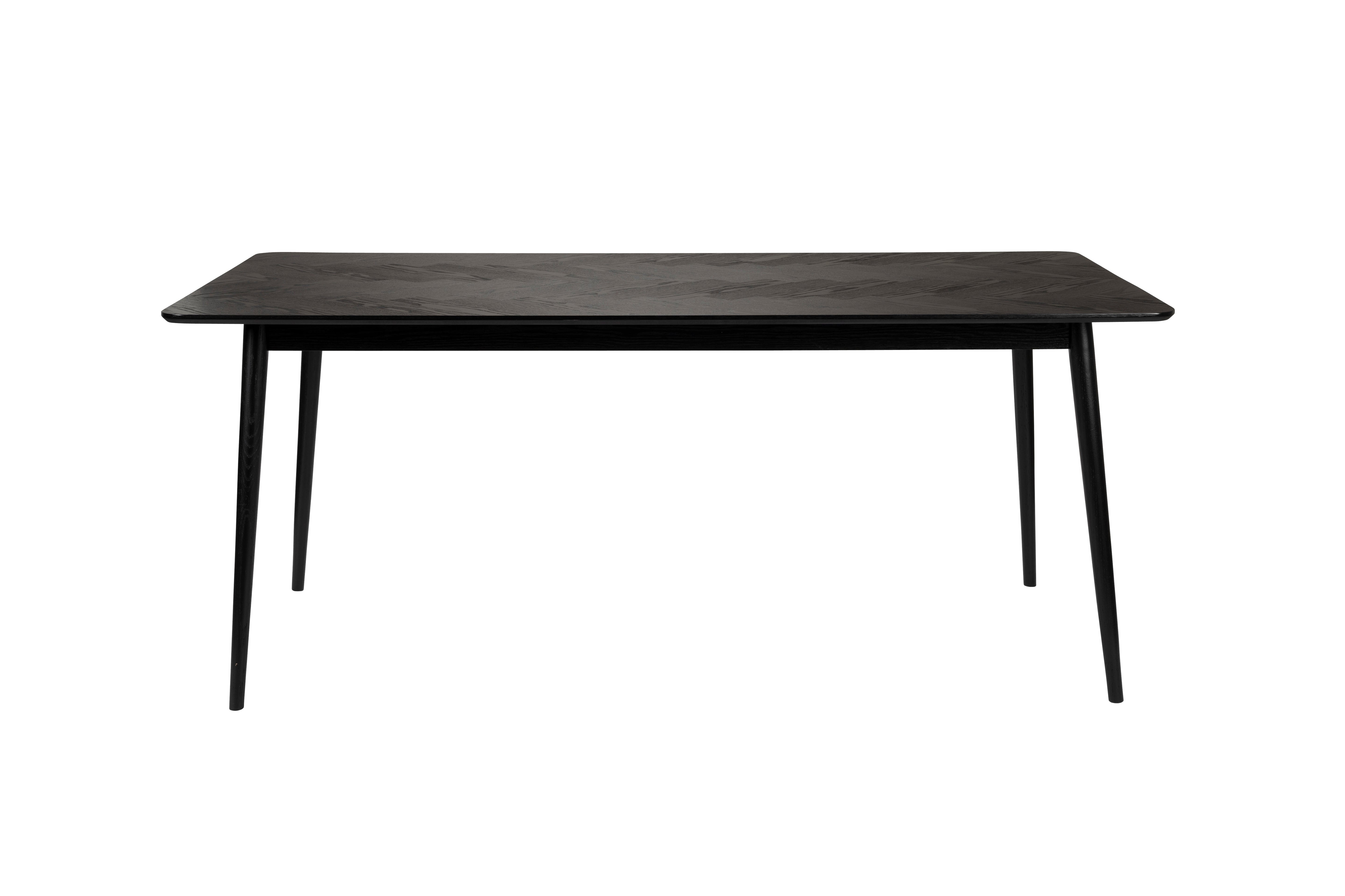 Tafel FABIO zwart eikenfineer
