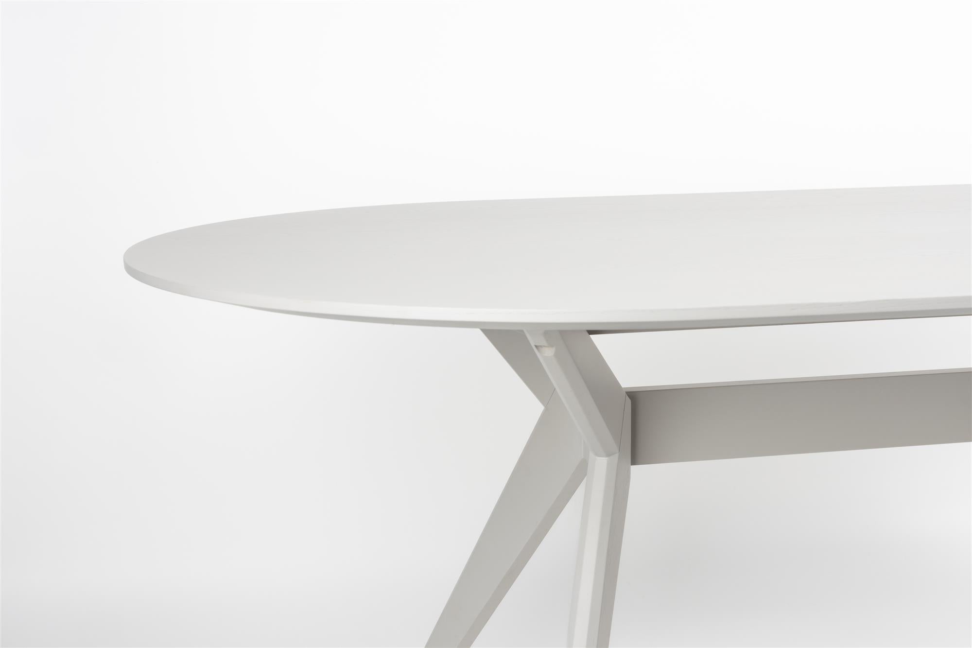 Ovale tafel ZEME lichtbeige