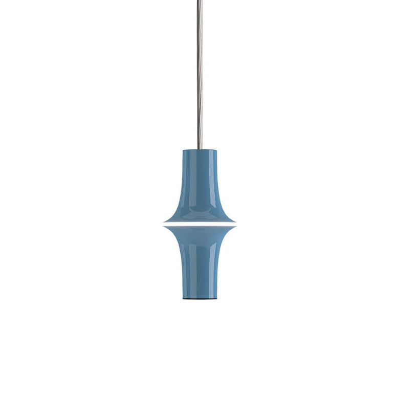 Hanglamp AVRO in glanzend lichtblauw