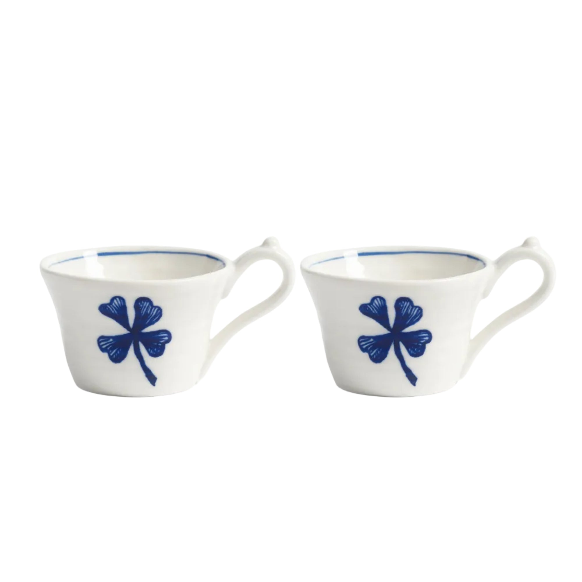 ANOUK CLOVER white and blue cup set