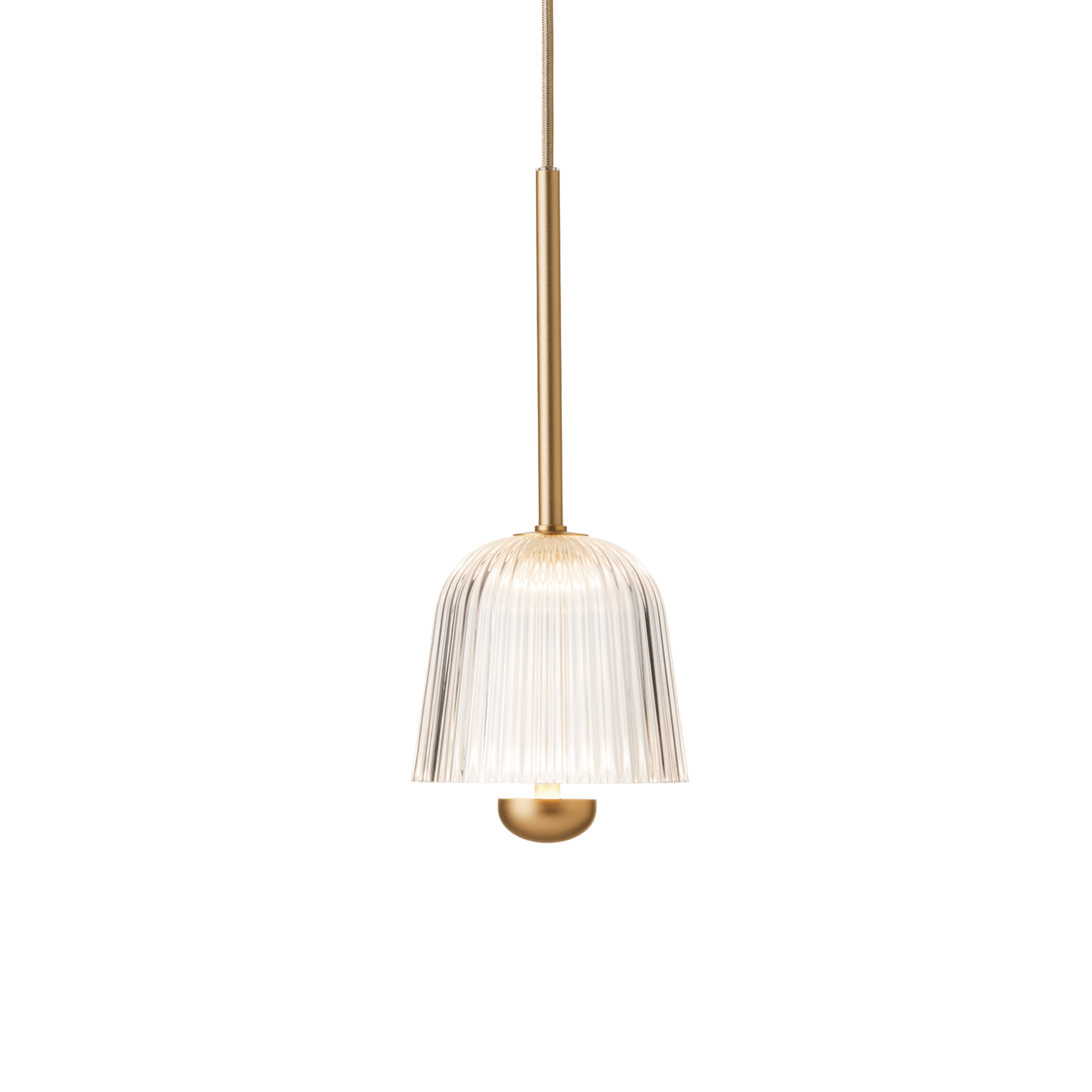 Pendelleuchte ASTEEA gold mit transparentem Glas