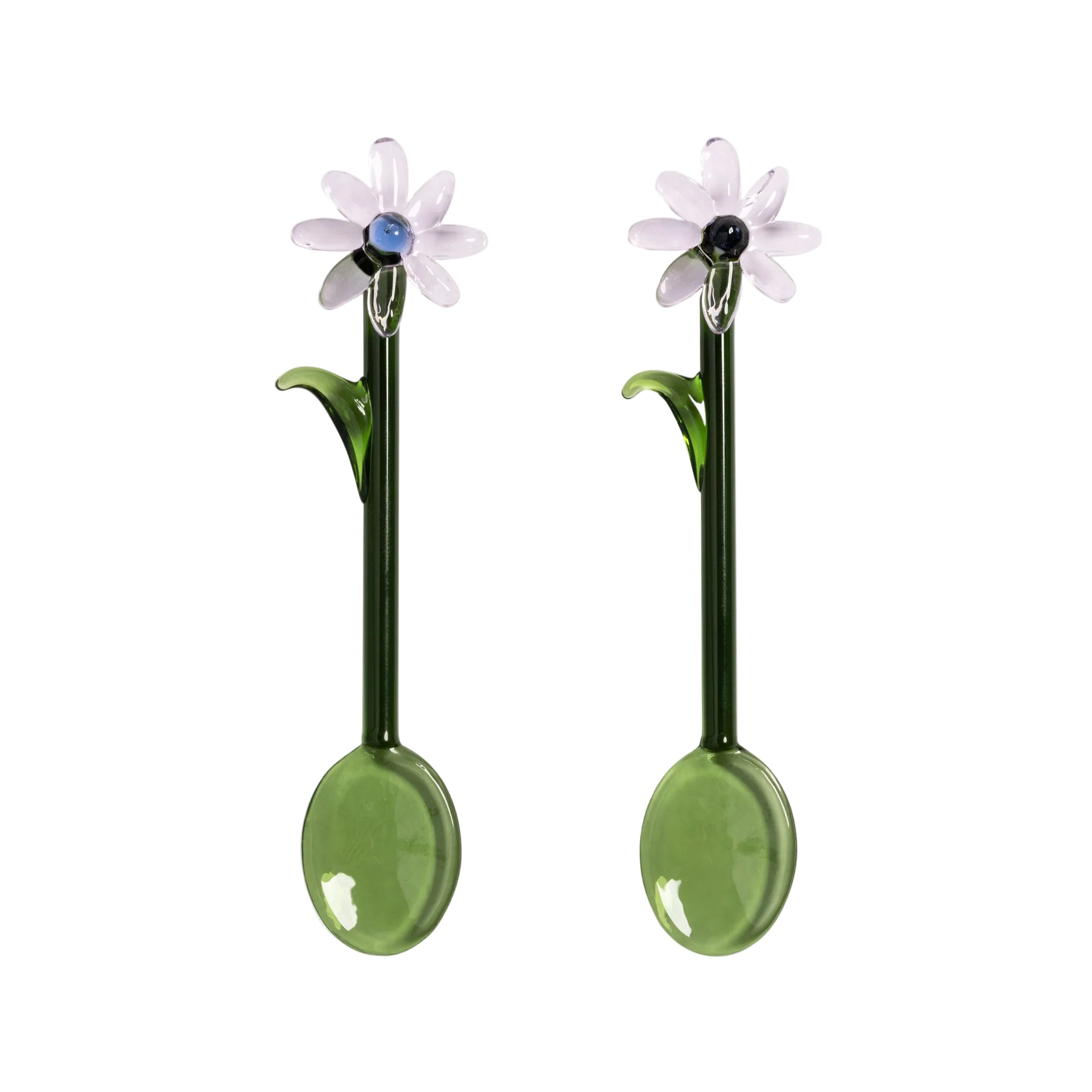 FLORA Green and Light Pink Spoon Set