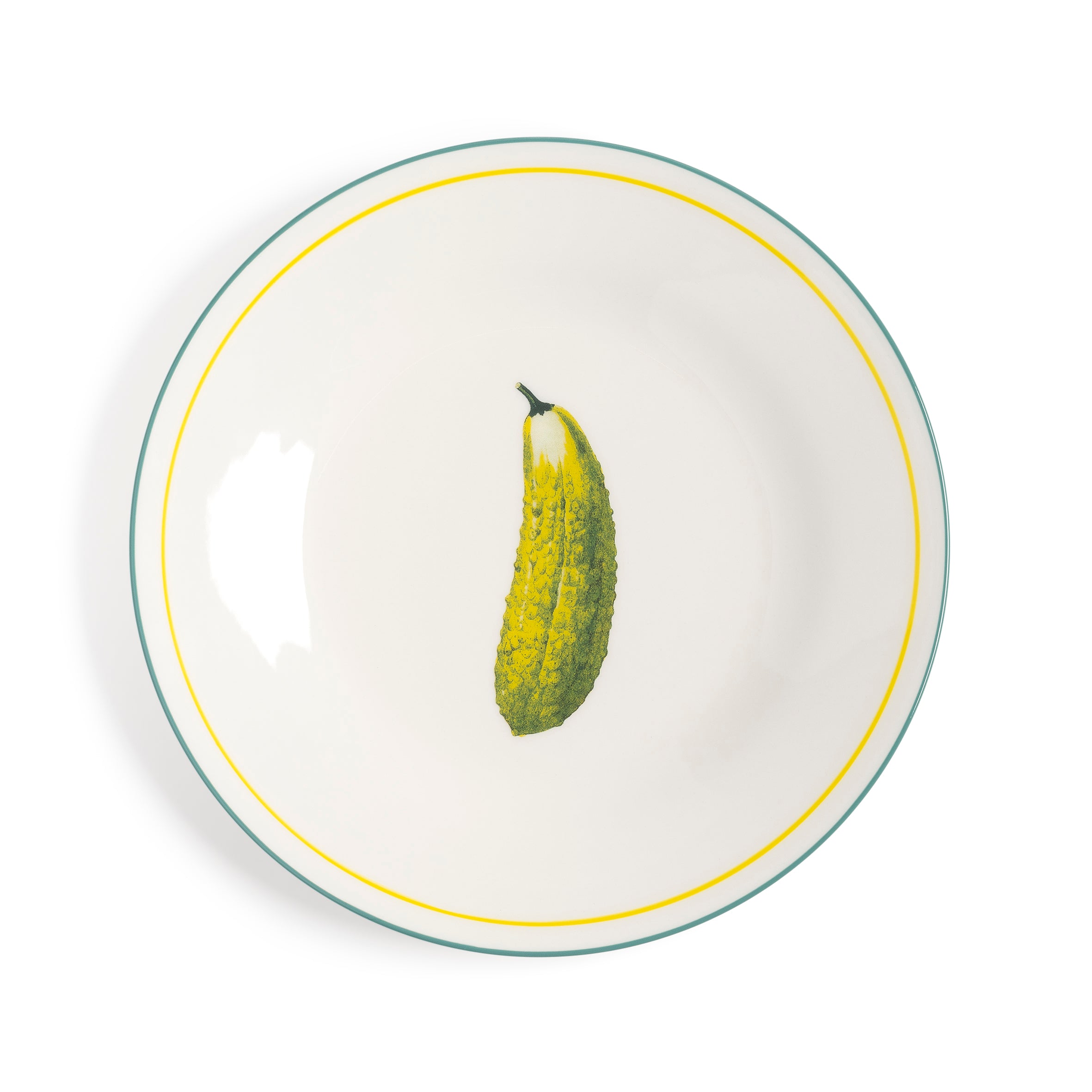 Set of breakfast plates VEGETABLE white