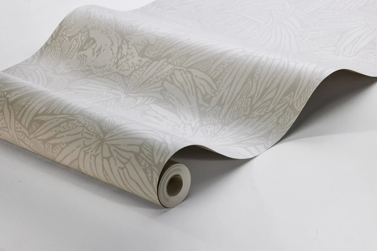 Beige wandtapijt met dierenmotief HIDDEN PARROT met grijs