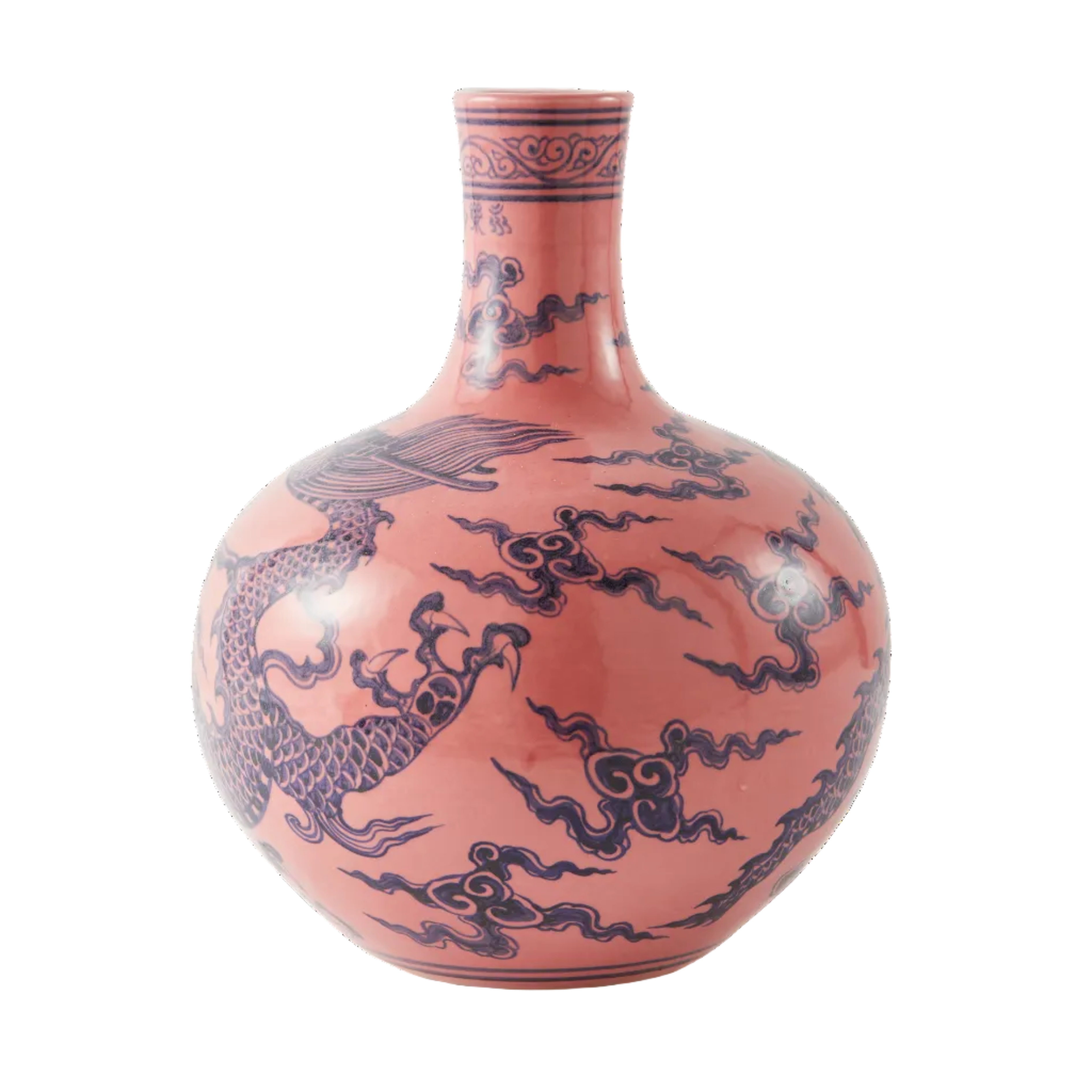 Vase DRAGON BALL BODY rosa mit lila