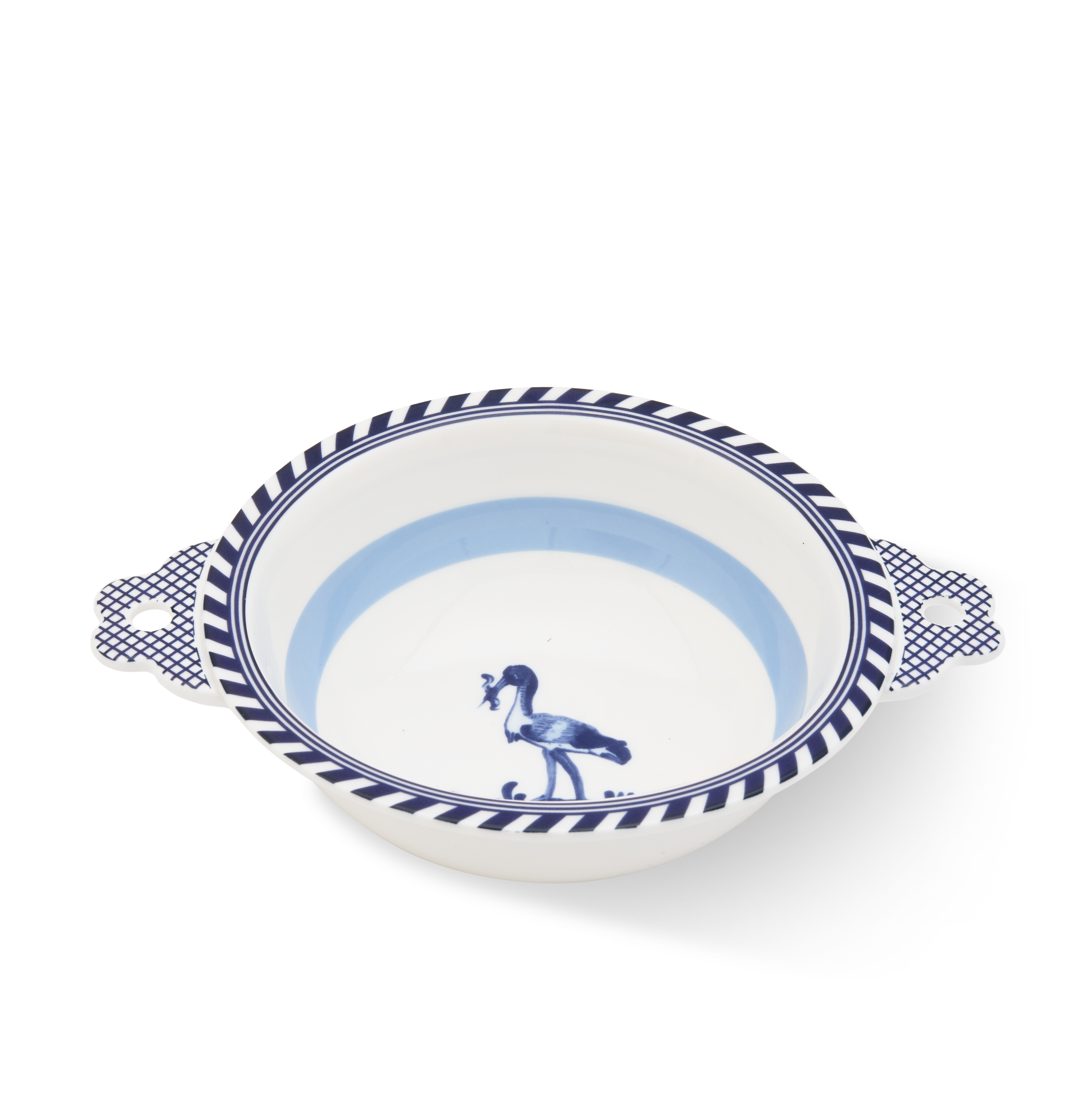 Miska BIRD wit met blauw