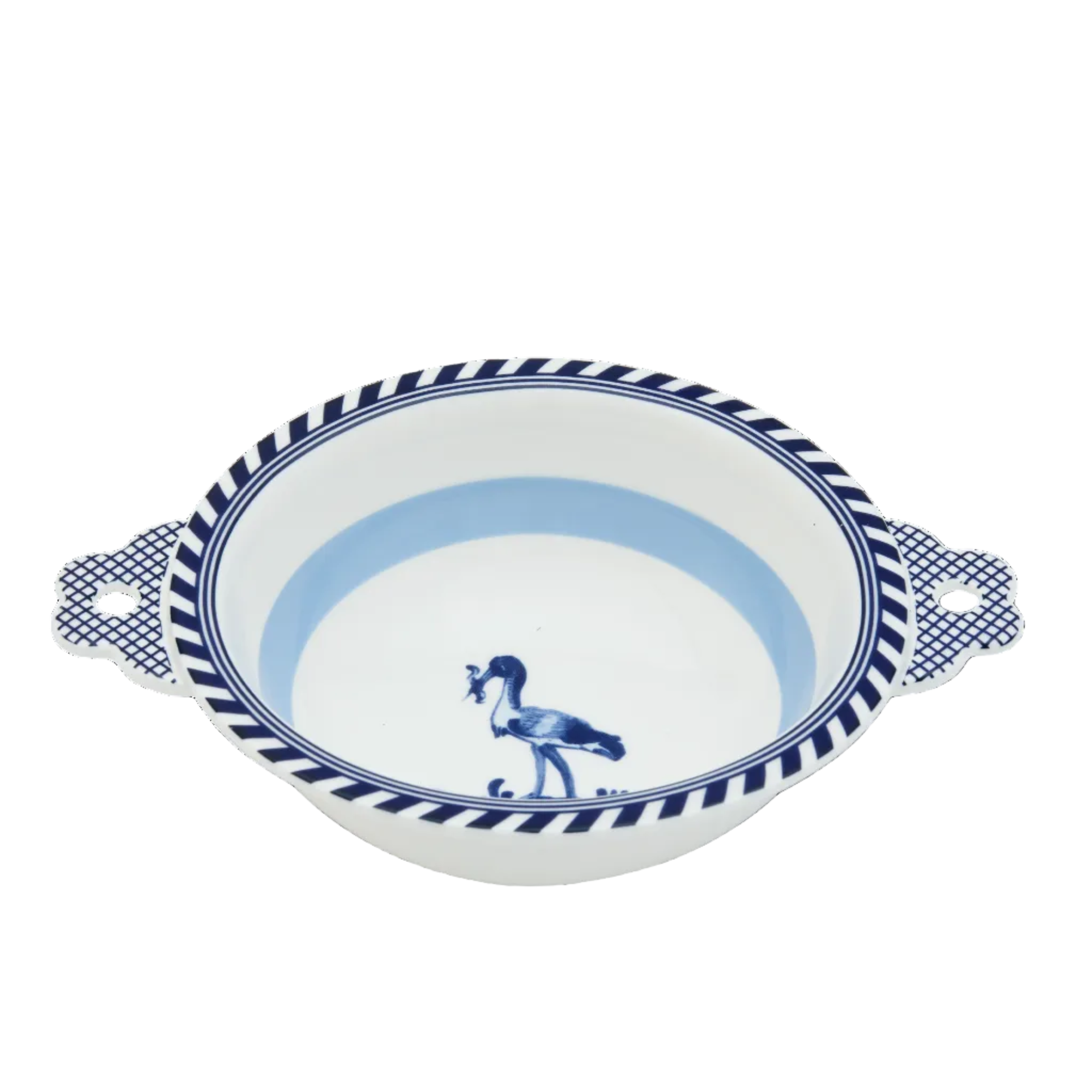 Miska BIRD wit met blauw