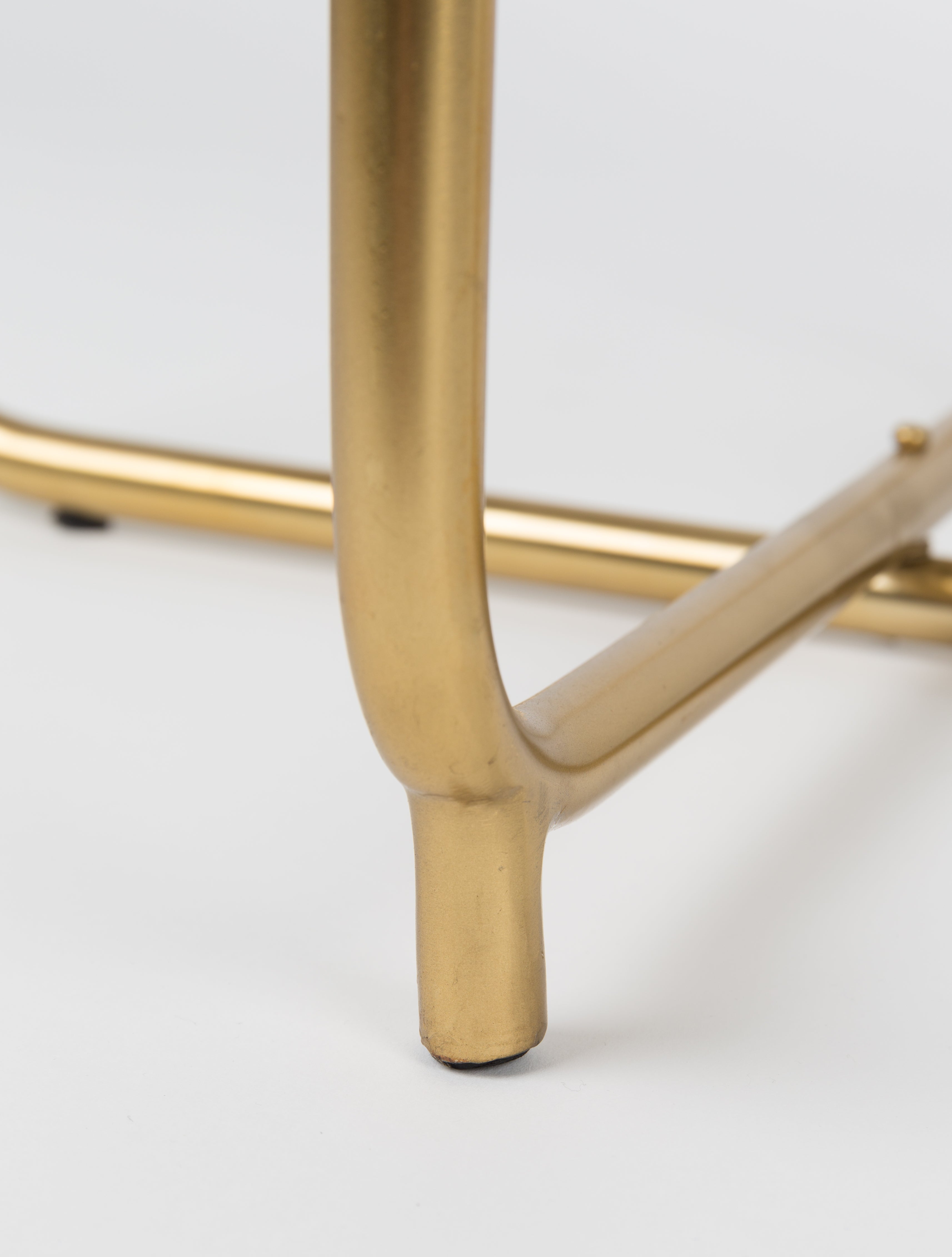 Tafel TIMPA wit marmer met goud