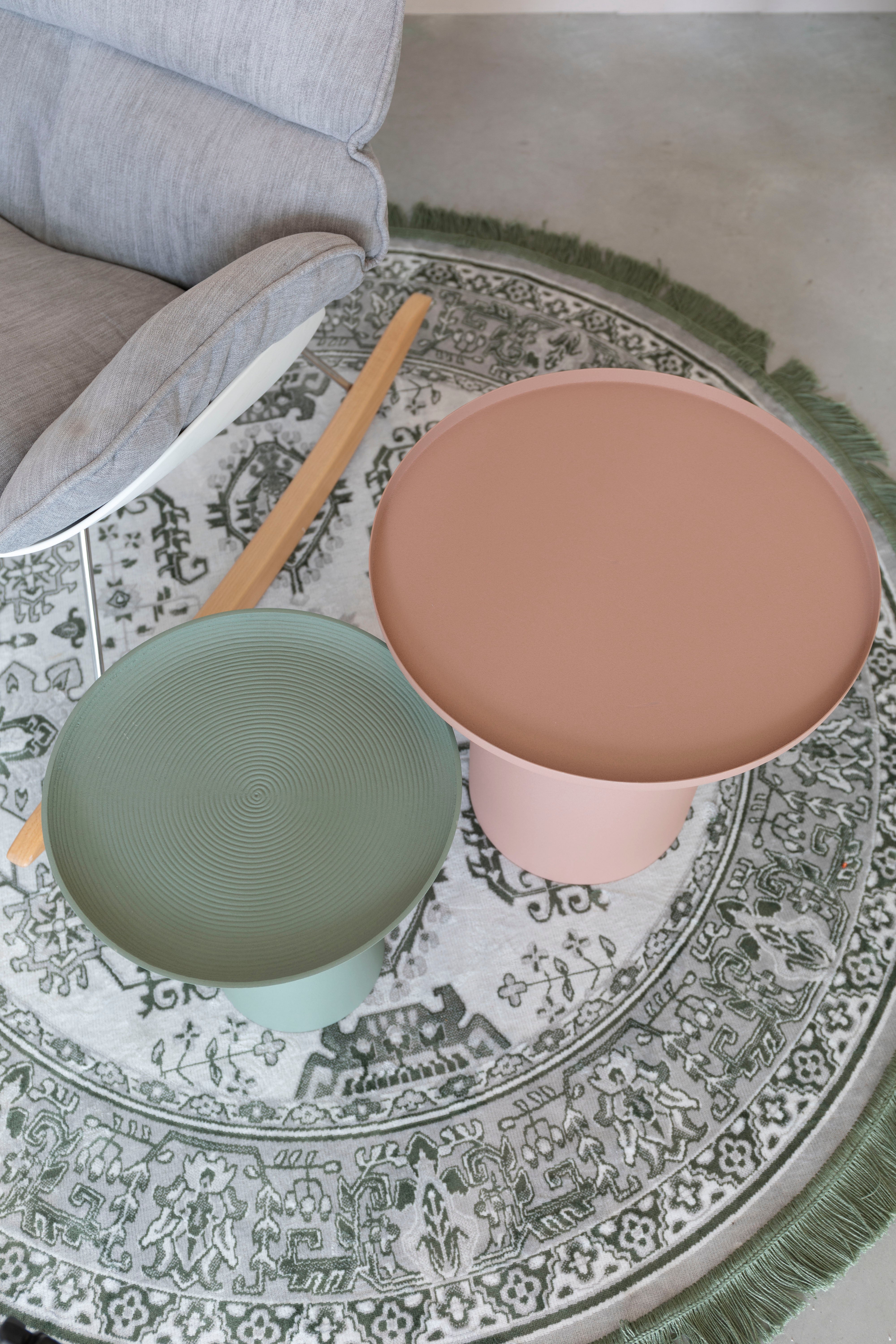 Seitentischringar schmutziges Rosa