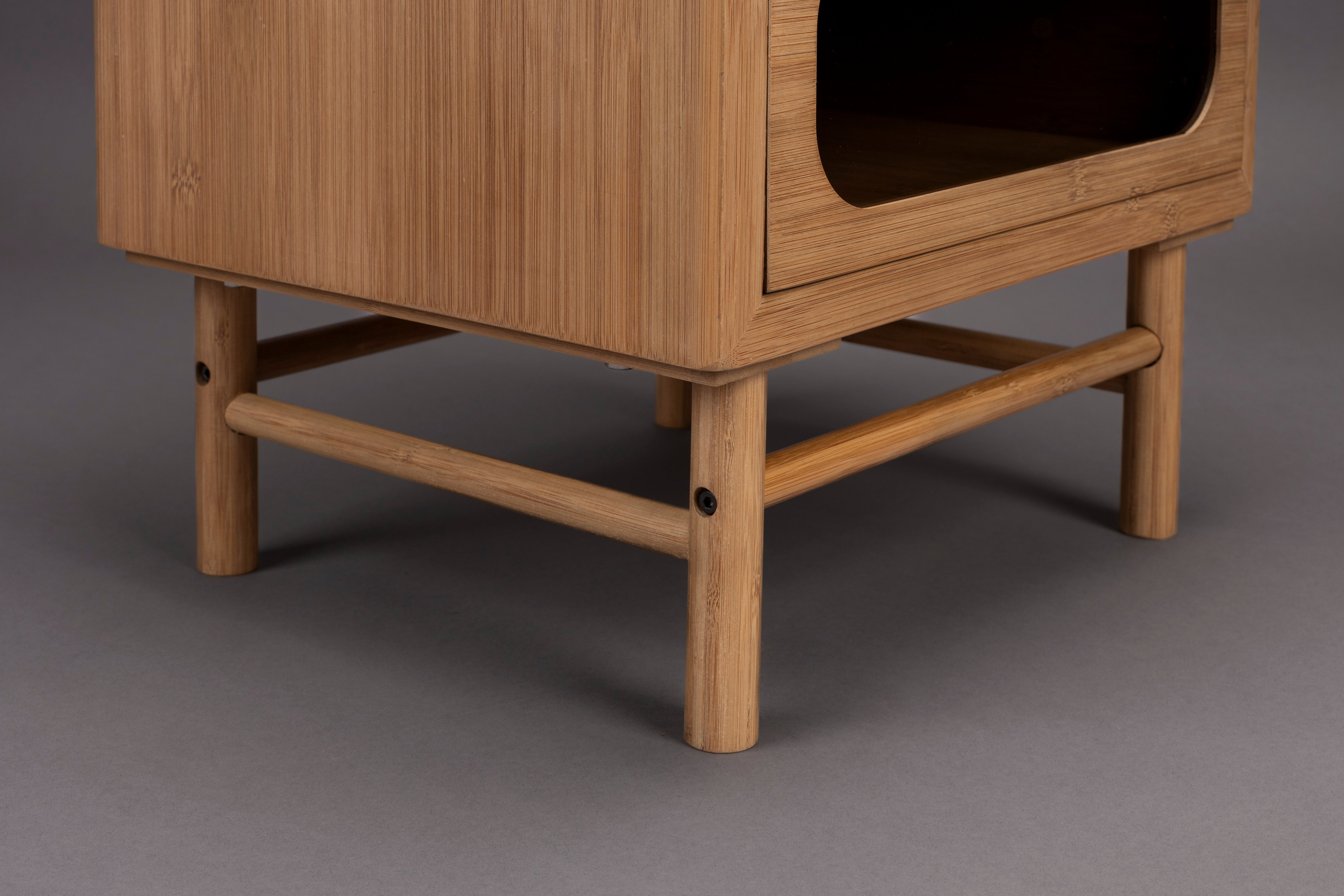 Nachttisch CAROUN karbonisiertes Bambusholz