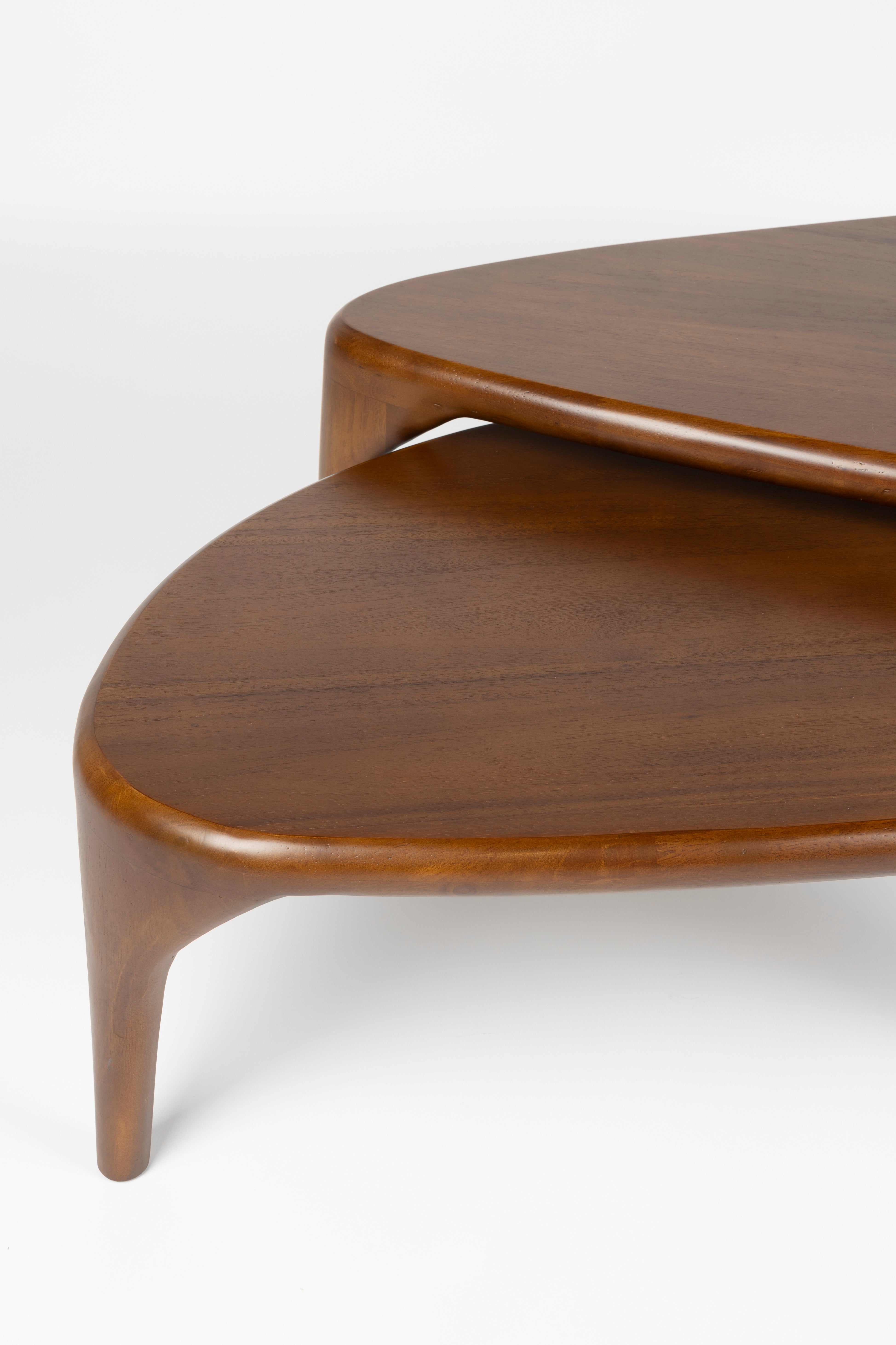 ISLA notenhouten salontafelset