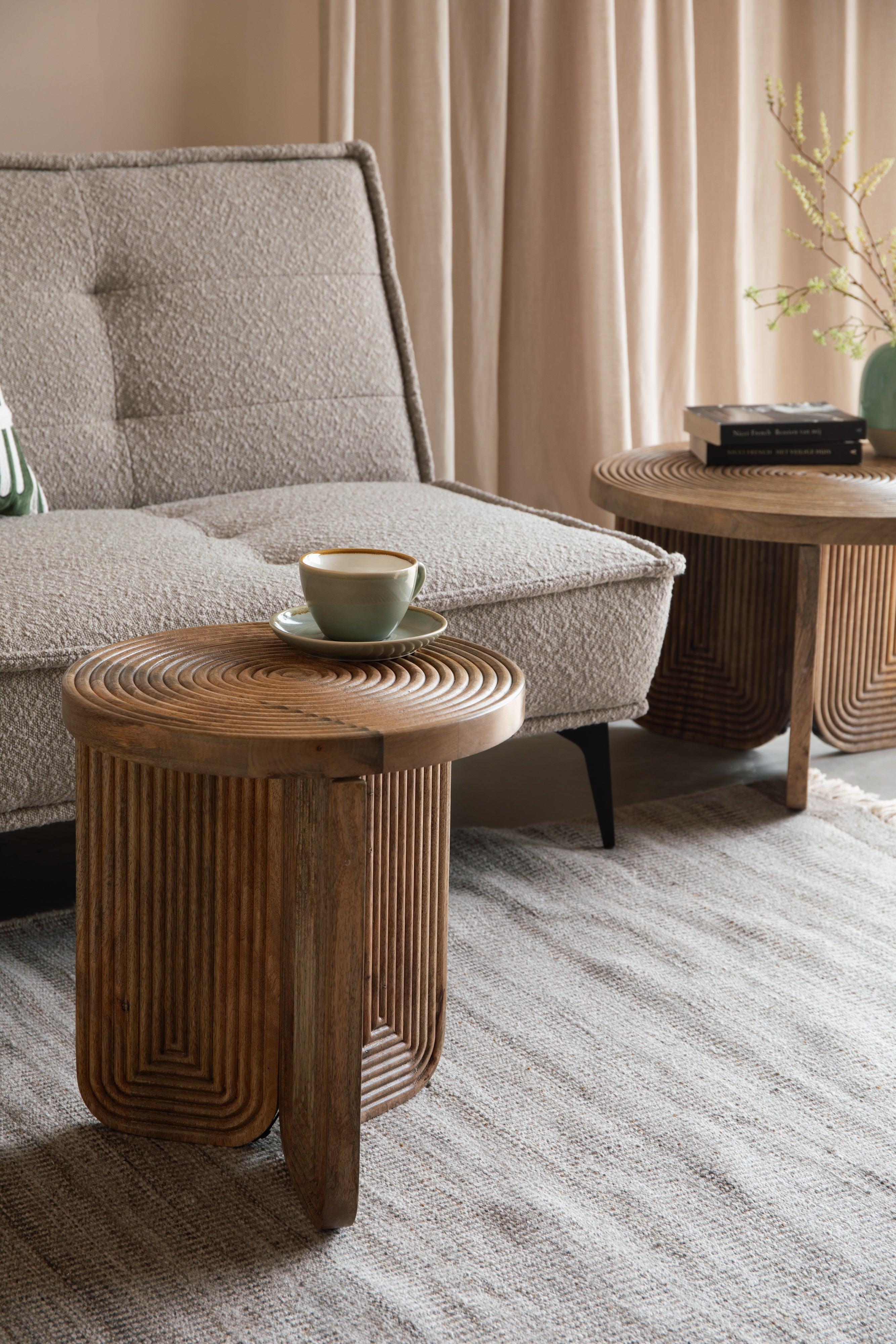 Bijzettafel MAEZE mango hout