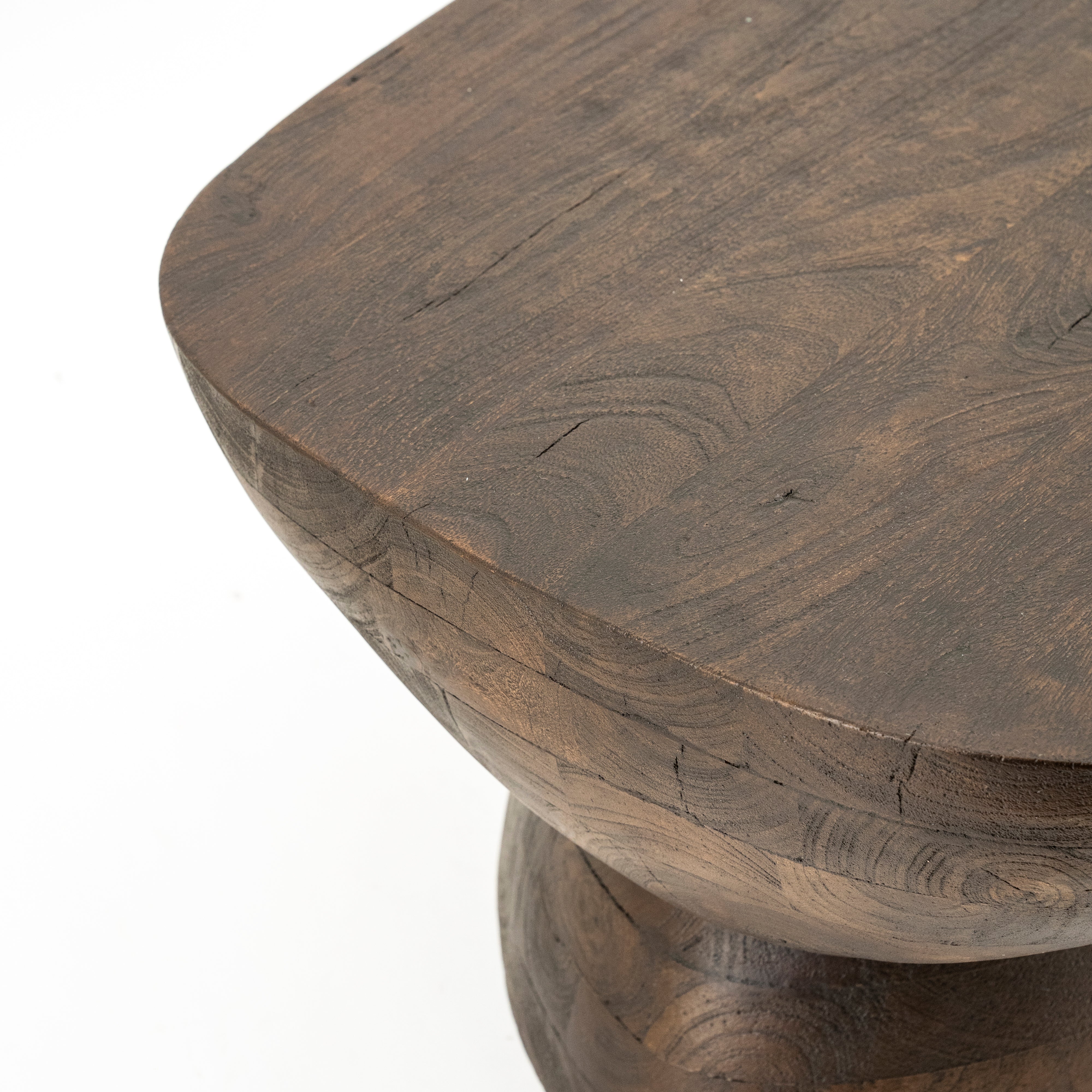 Couchtisch COBBLE dunkelbraunes Mangoholz