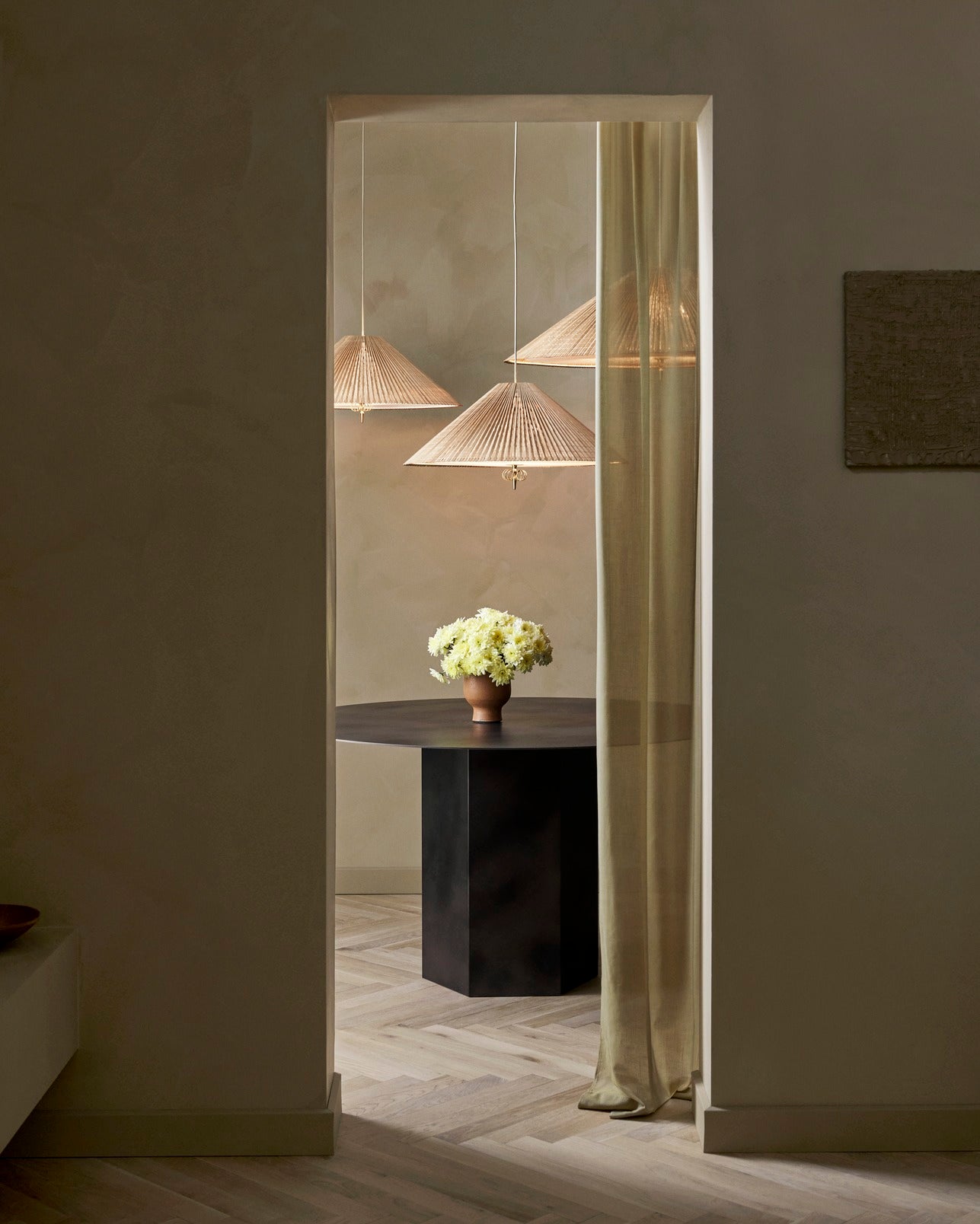 Hanglamp 1972 bamboes