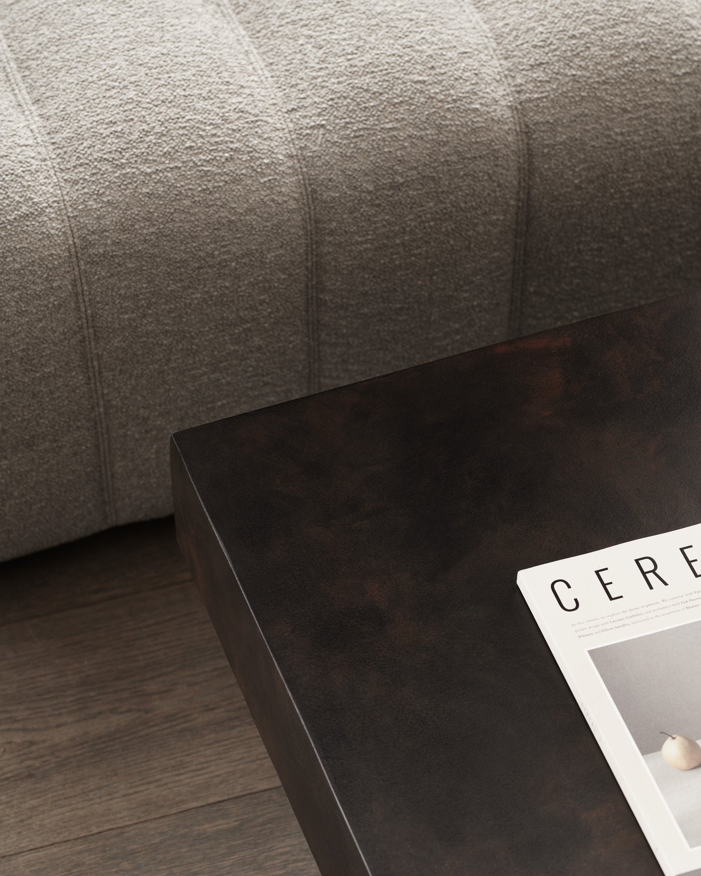 Couchtisch GEAR schwarzer Beton