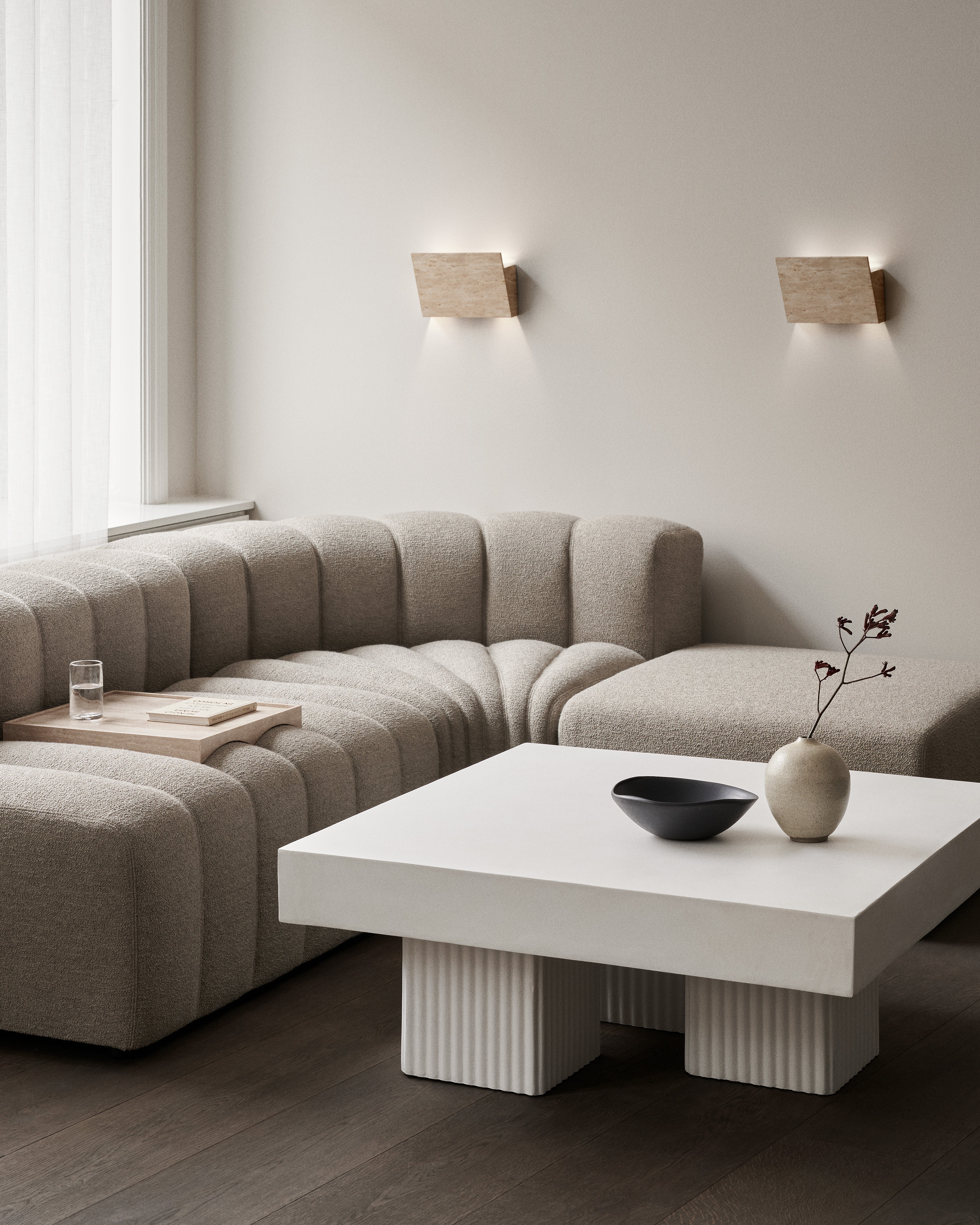 Wandlamp GALLERY travertijn