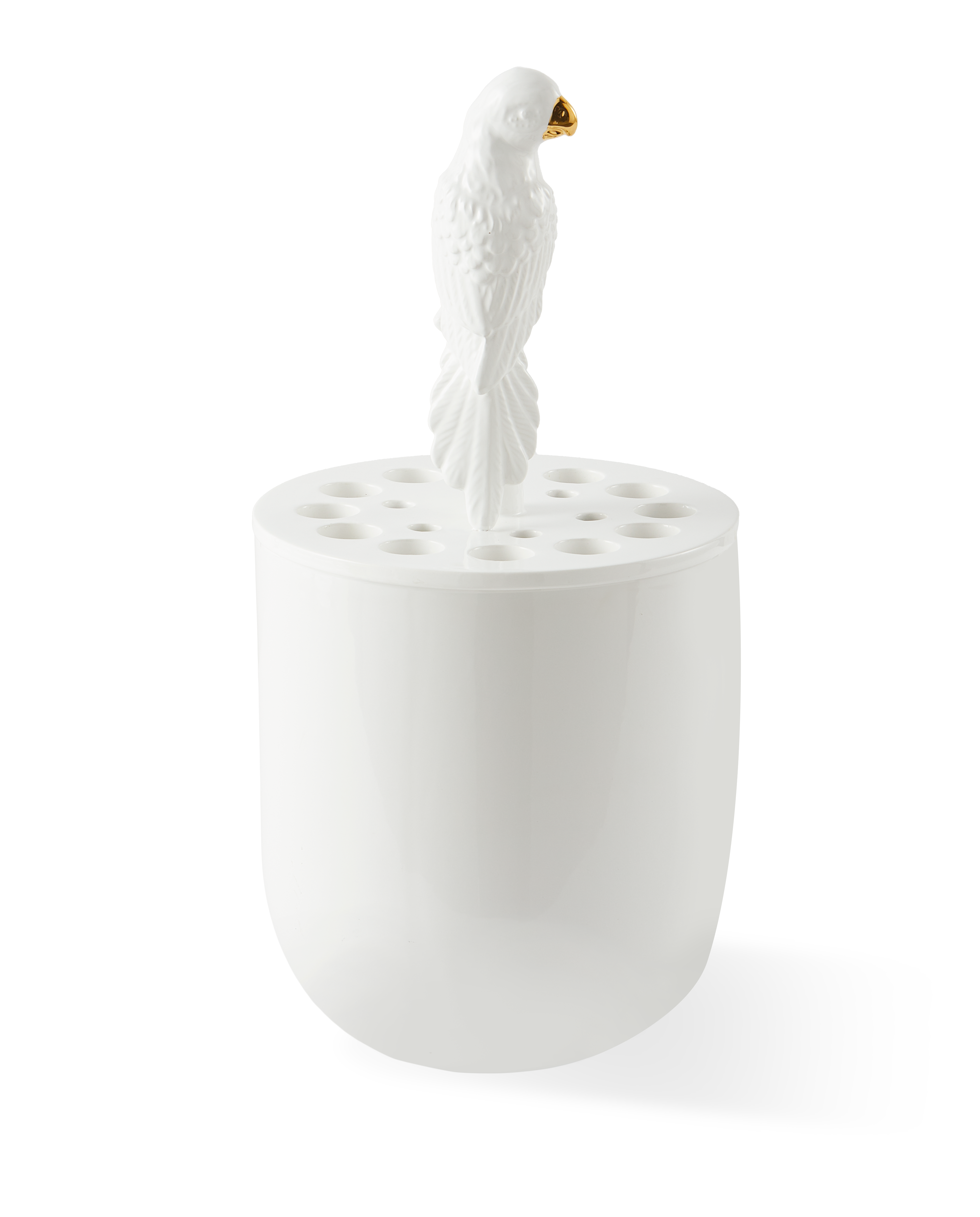 BIRD-WATCHING Vase white ceramic