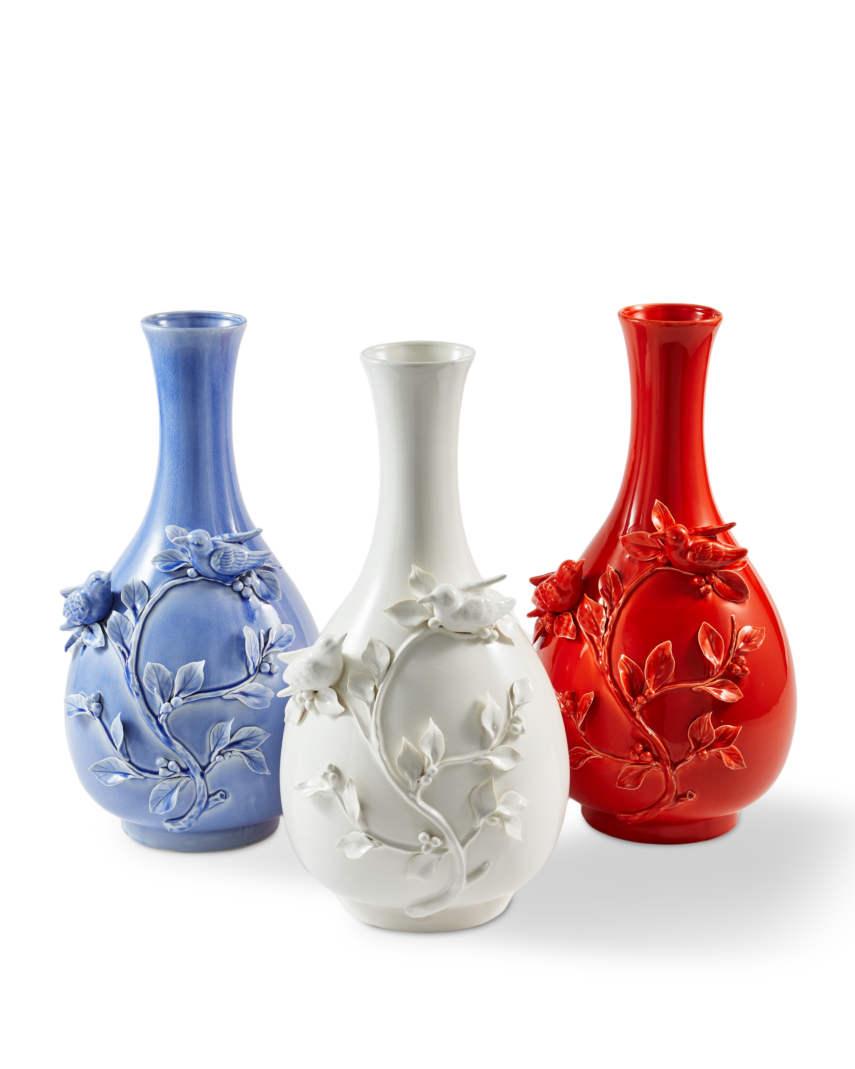 3D VAZON VOGELS blauw