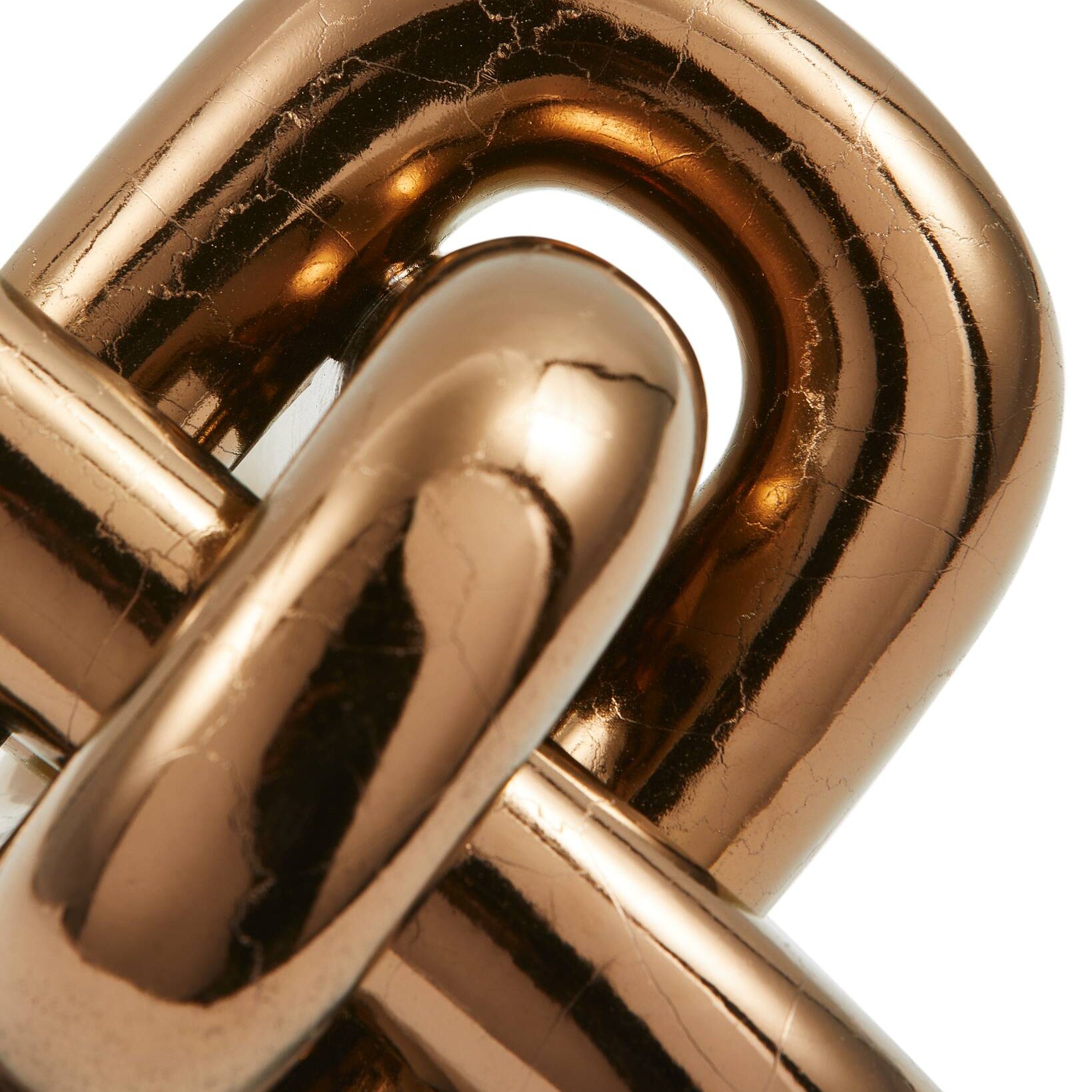 Dekorative Figur MOVING CHAIN kupferfarben