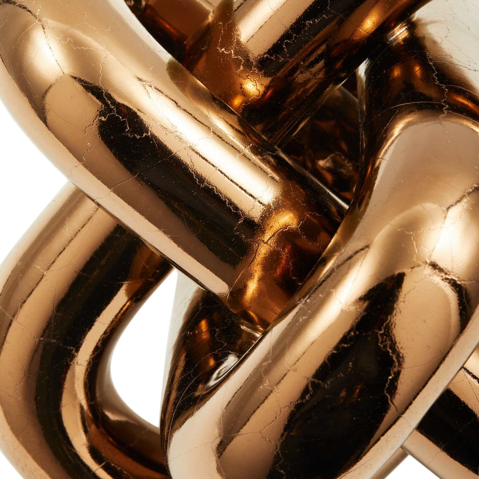 Dekorative Figur MOVING CHAIN kupferfarben