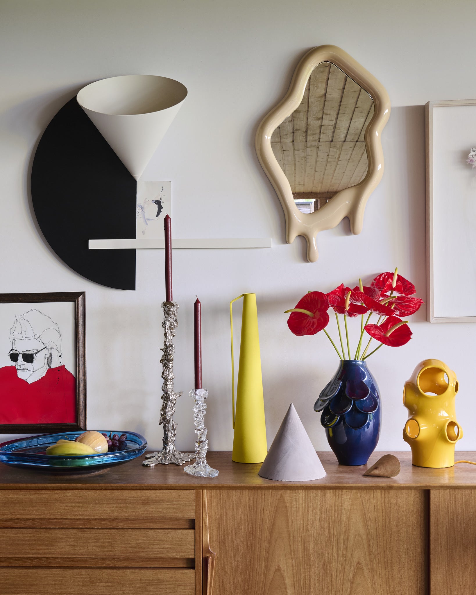 BULLE orange table lamp