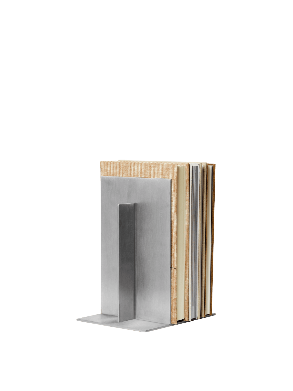 Podpórki do książek LAGER aluminium – ujęcie 3