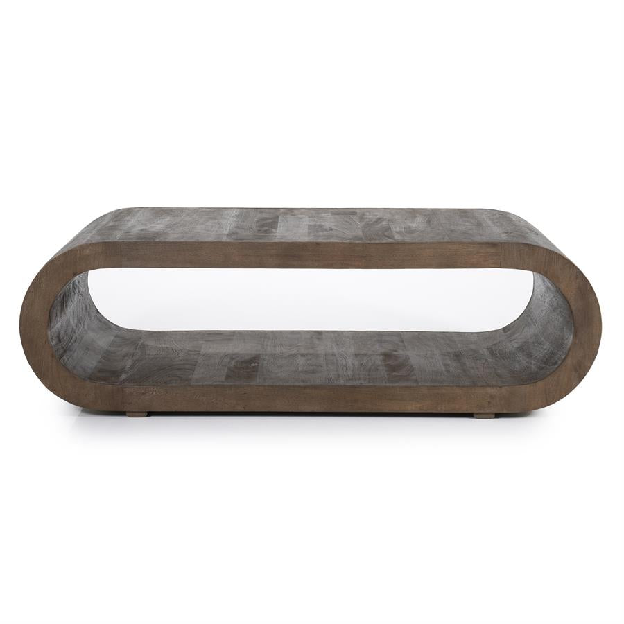 Couchtisch ELORA dunkelbraunes Mangoholz