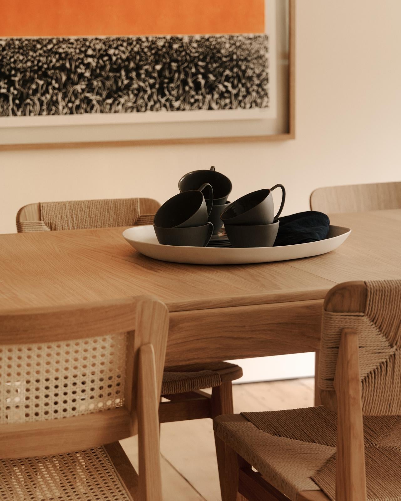 Uittrekbare tafel S-TABLE van eikenhout