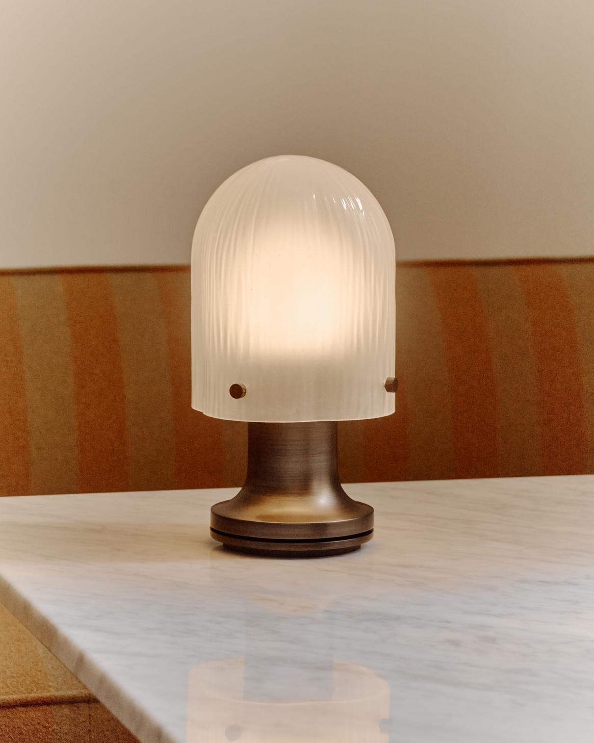 Draagbare lamp SEINE glas