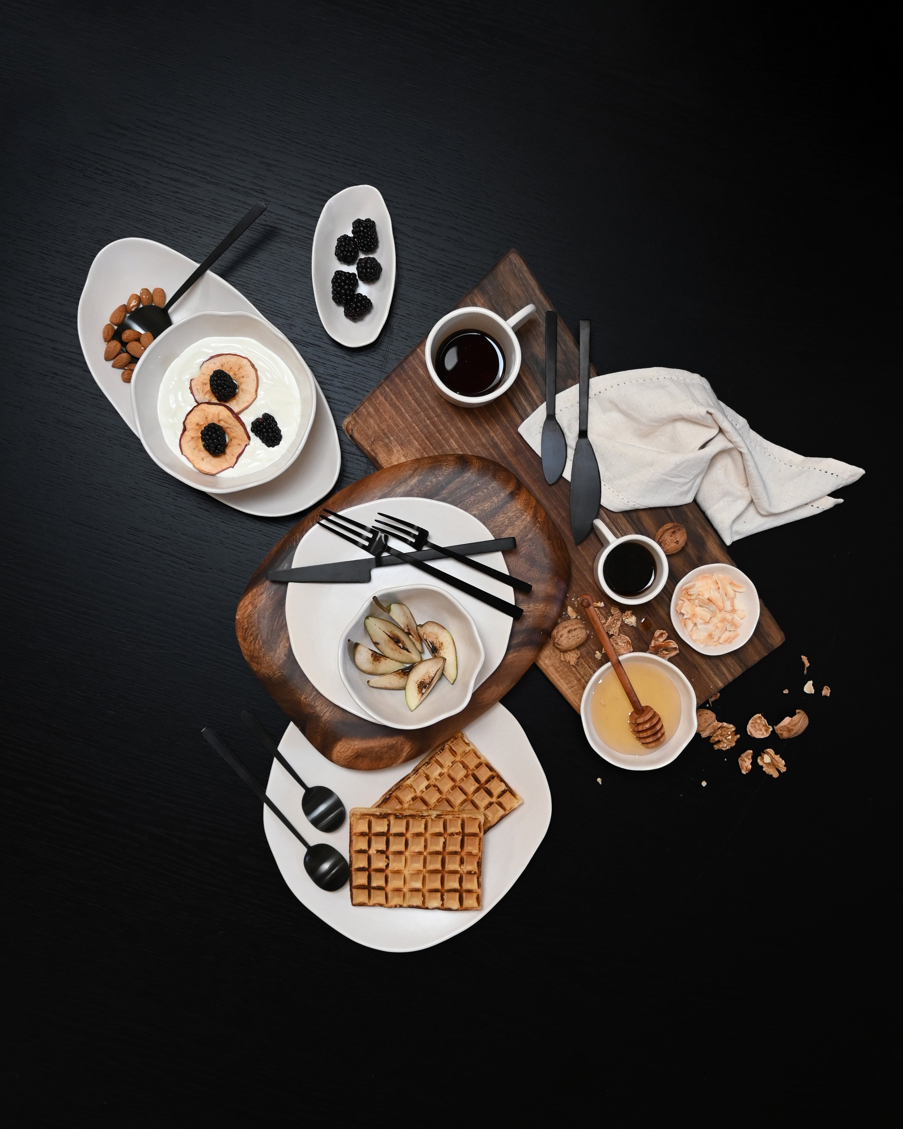 Set von Schalen NATIVE weiße Steinzeug