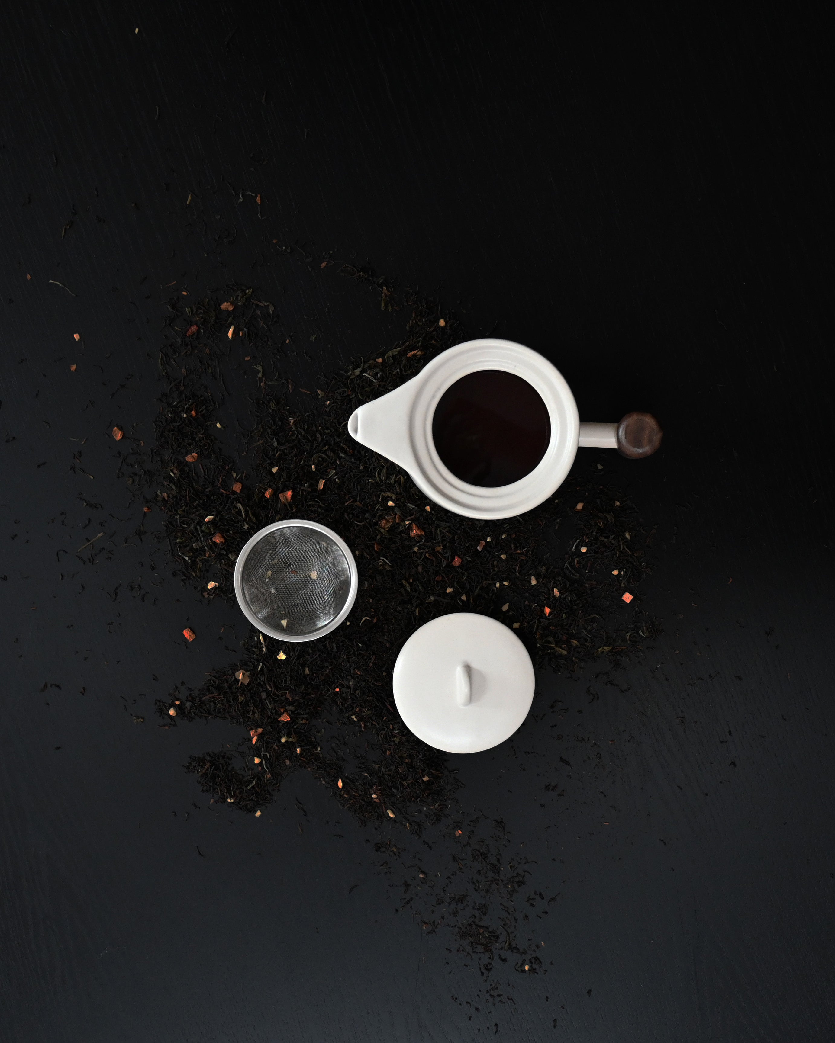 Native White Stoneware Teapot