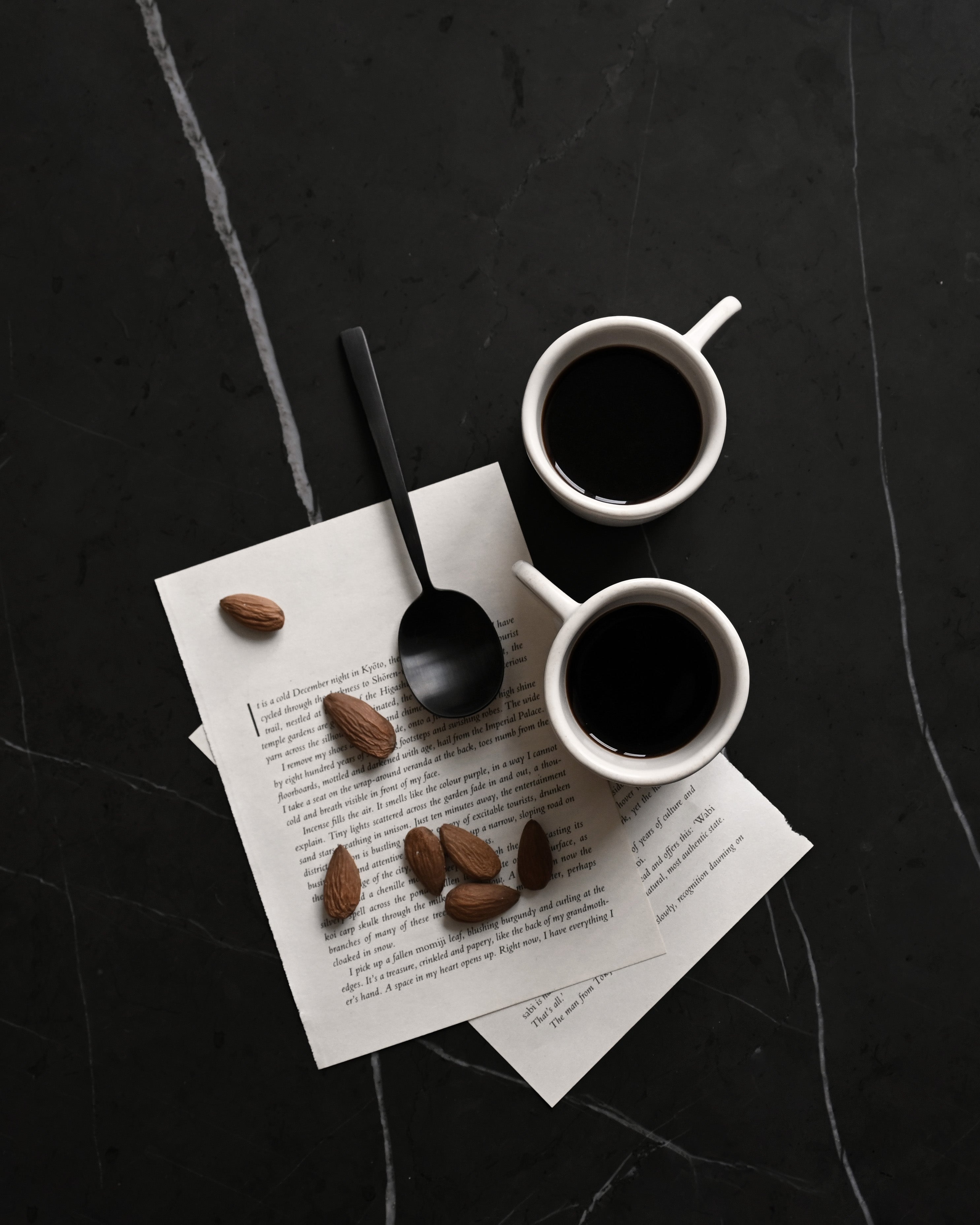 Set van espresso kopjes NATIVE witte steengoed