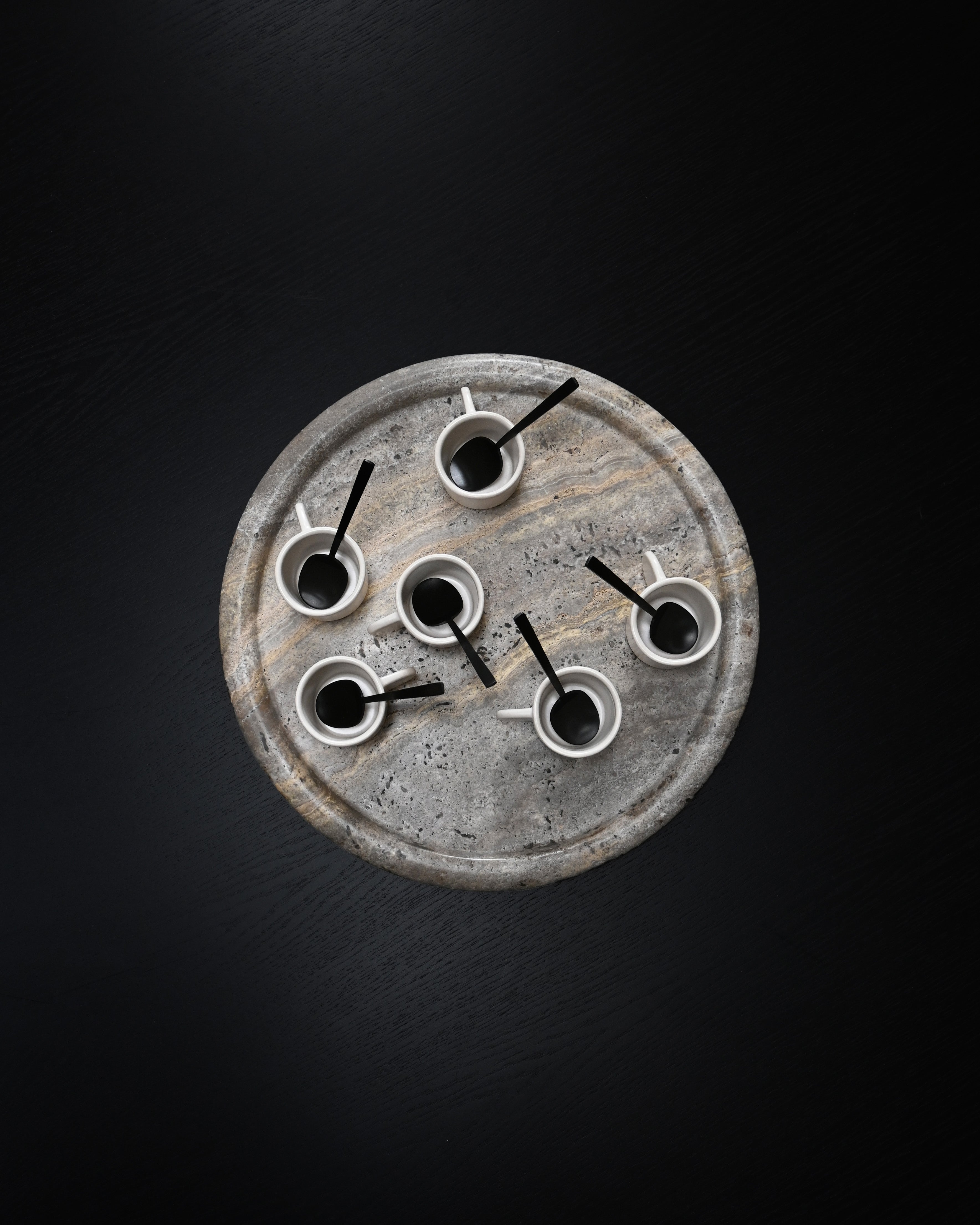 Set van espresso kopjes NATIVE witte steengoed