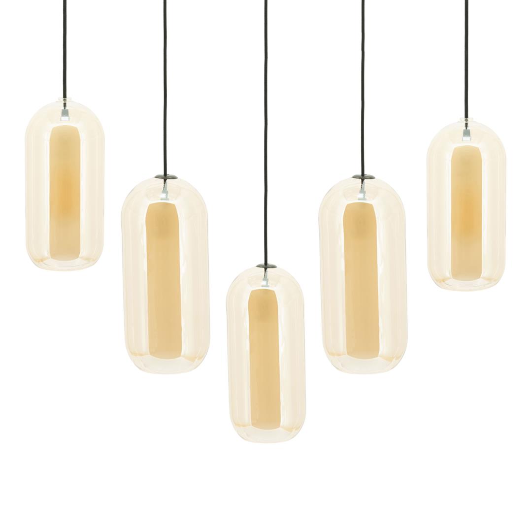 Gouden glazen kroonluchter SHONA