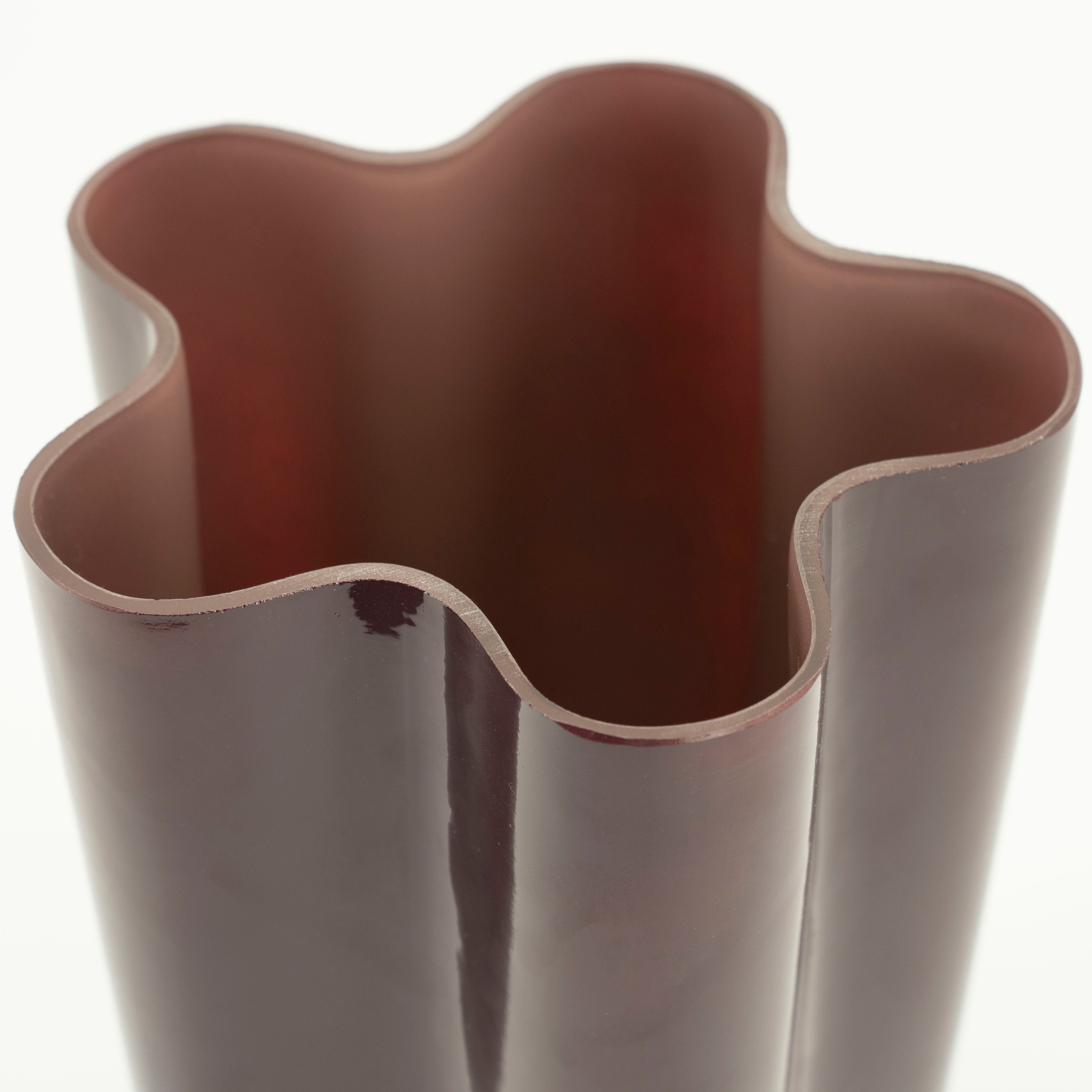 FLORI brown glass vase