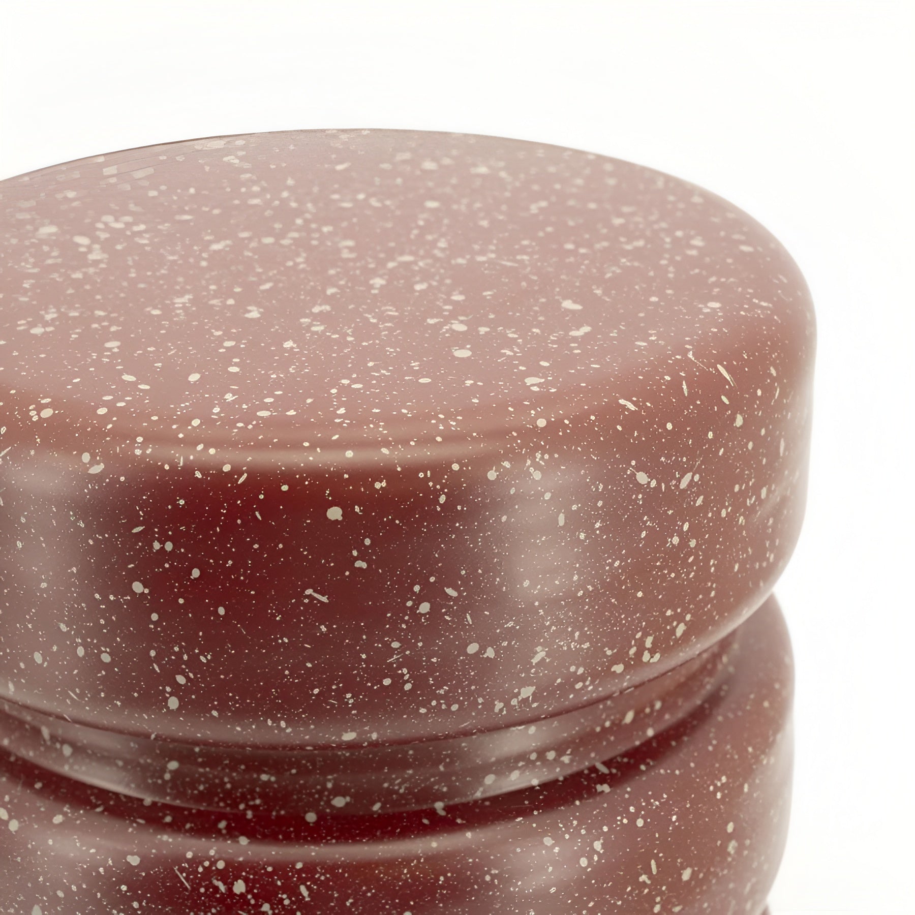 SPATTER burgundy side table