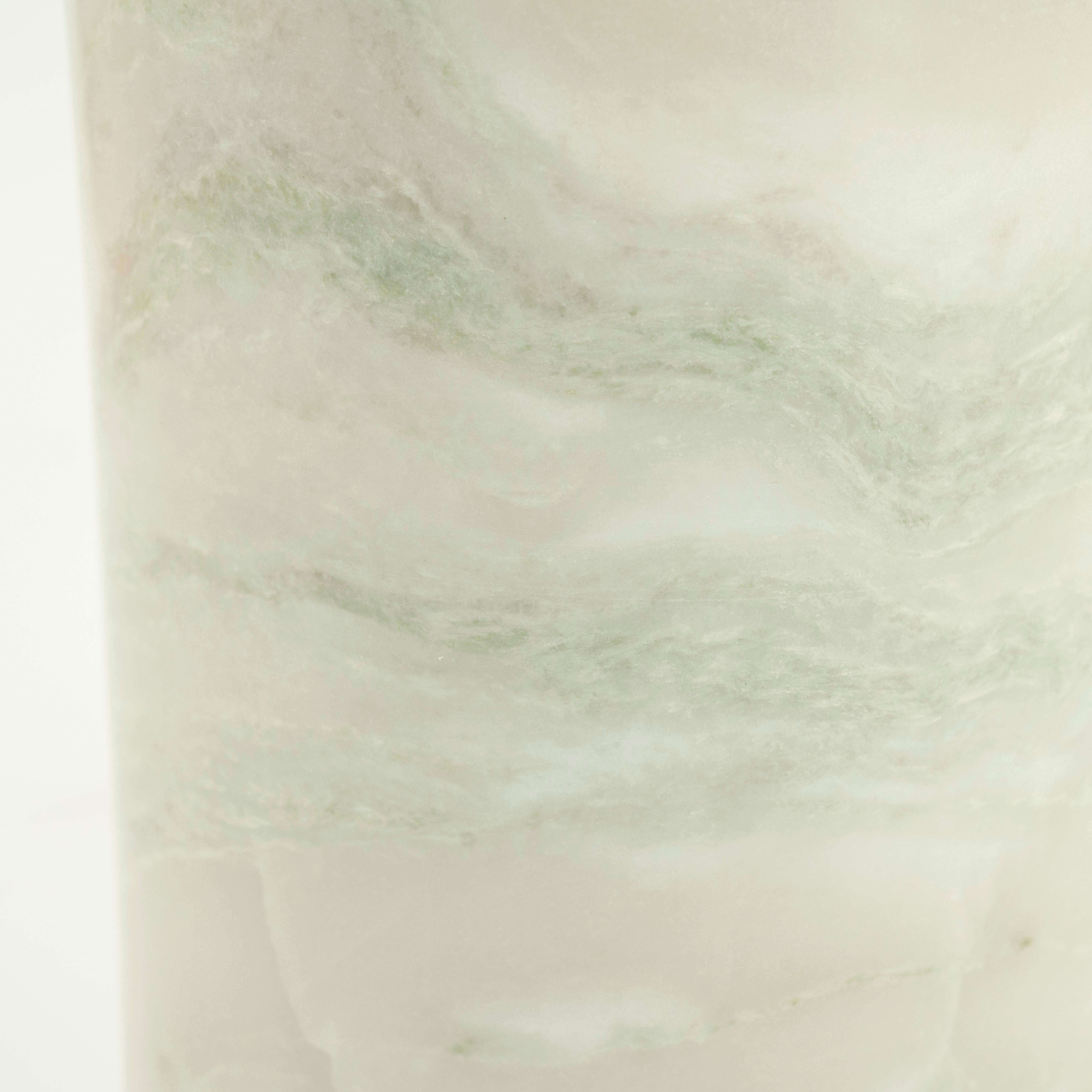 ROSSO vase light gray marble