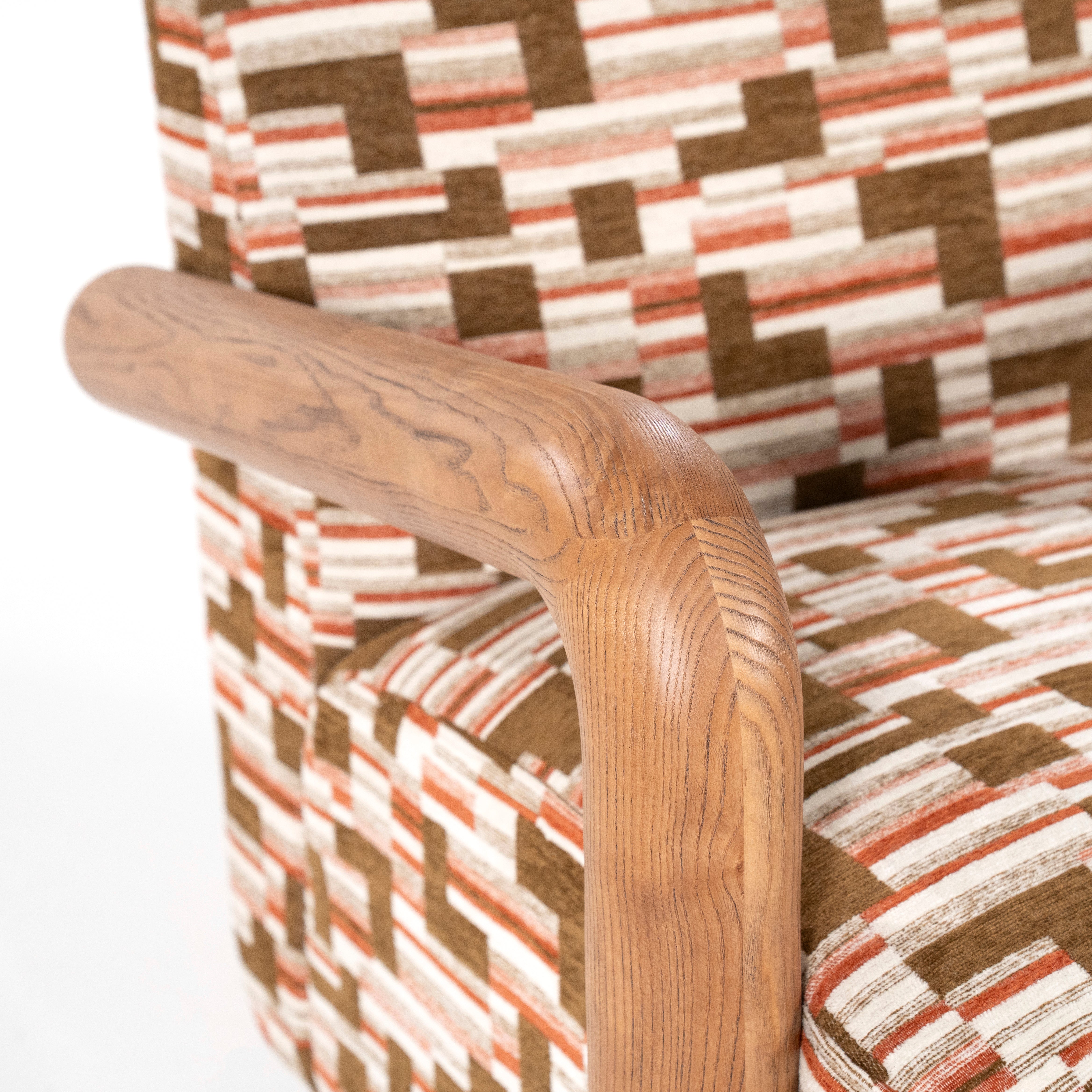 Fotel RETROVA cremefarben mit Braun