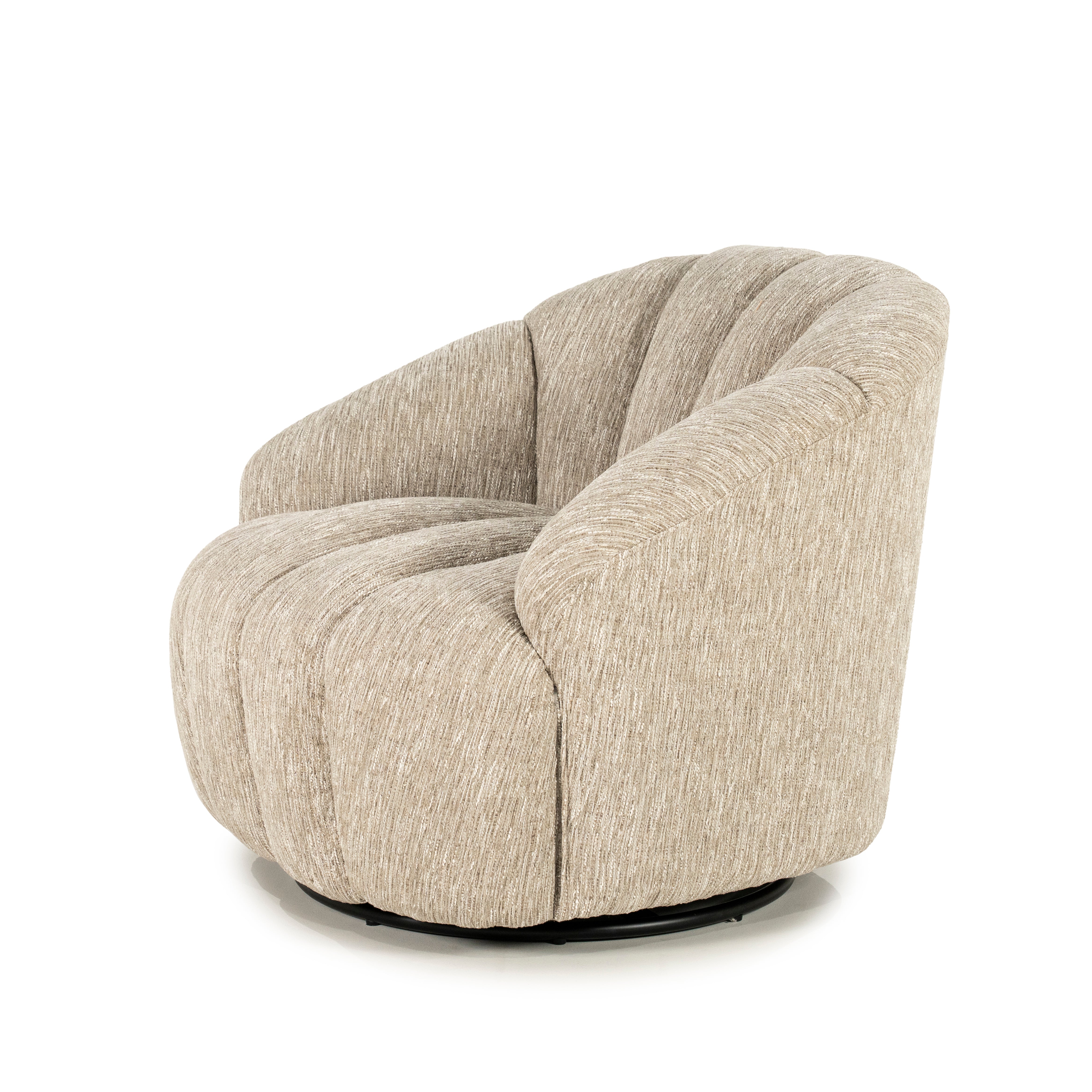SOGNO taupe swivel armchair