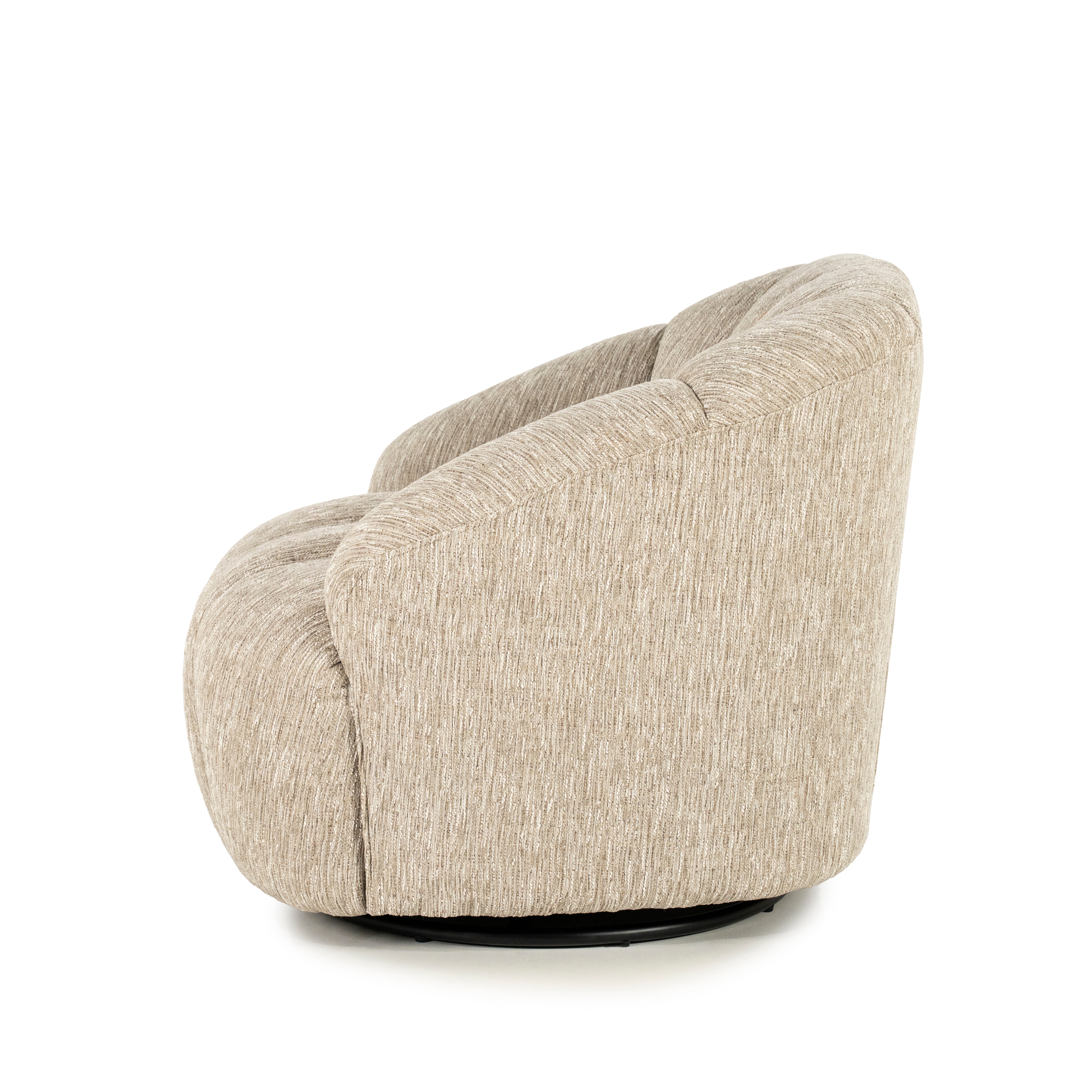 SOGNO taupe swivel armchair