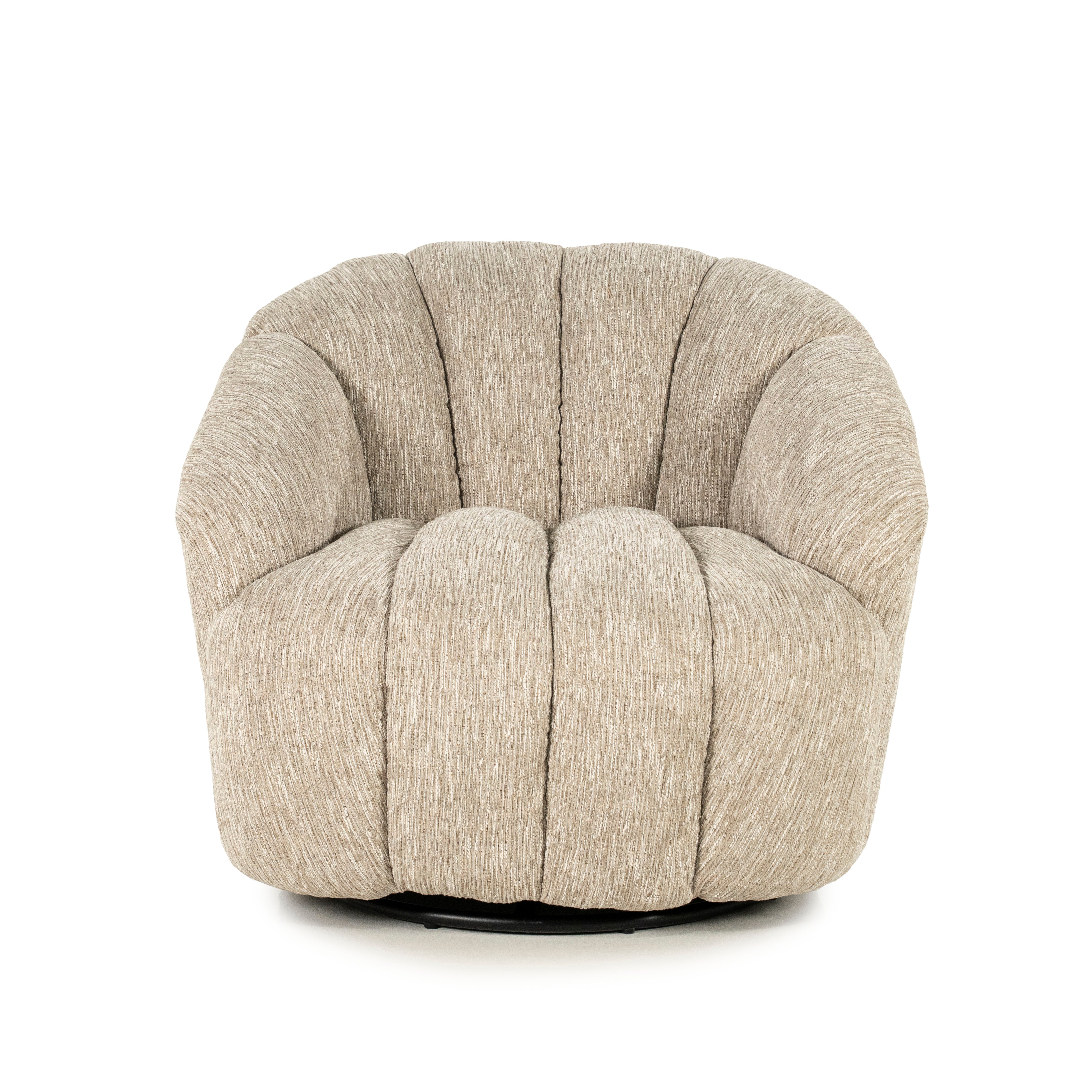 SOGNO taupe swivel armchair