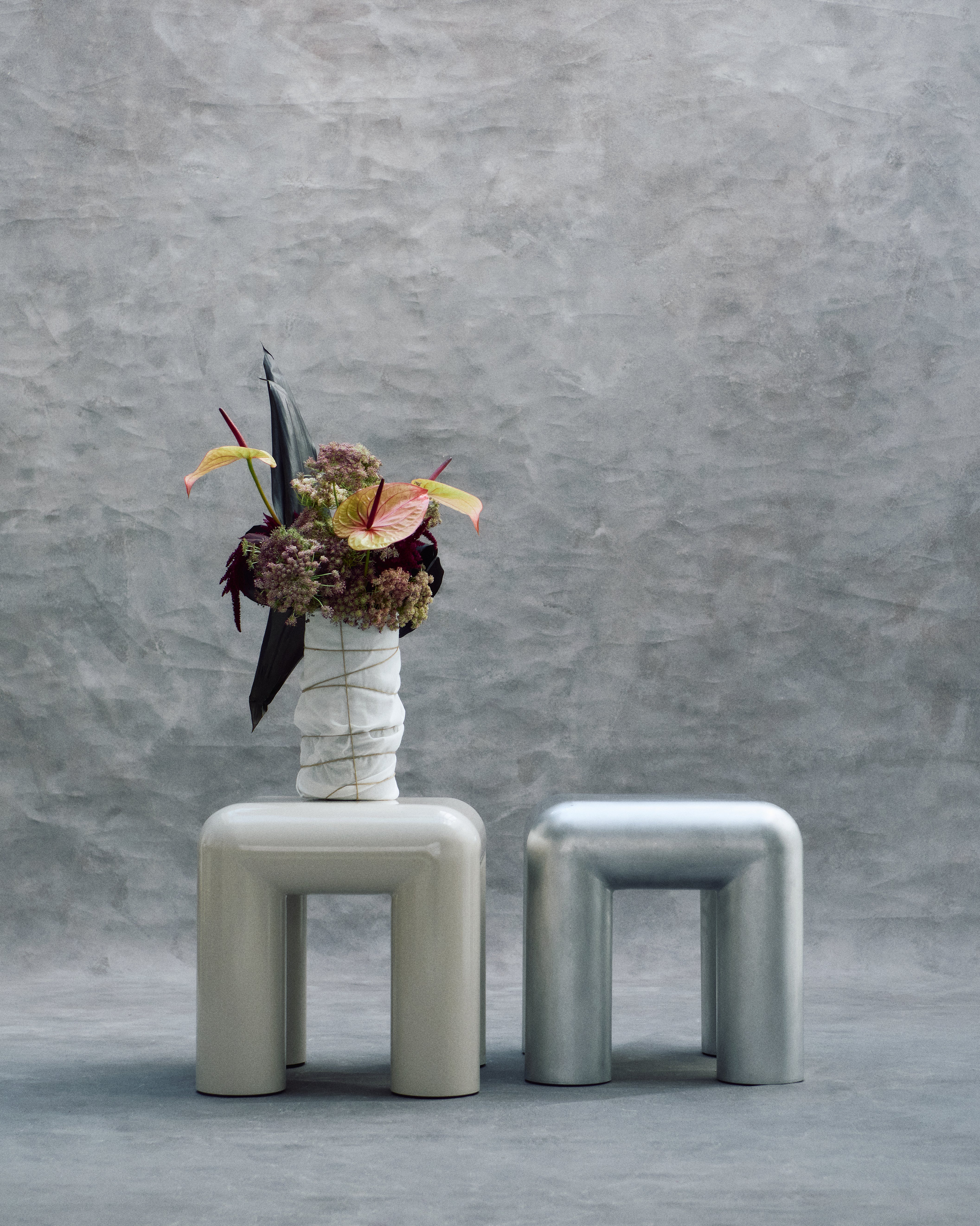 Bijzettafel CUBIO aluminium