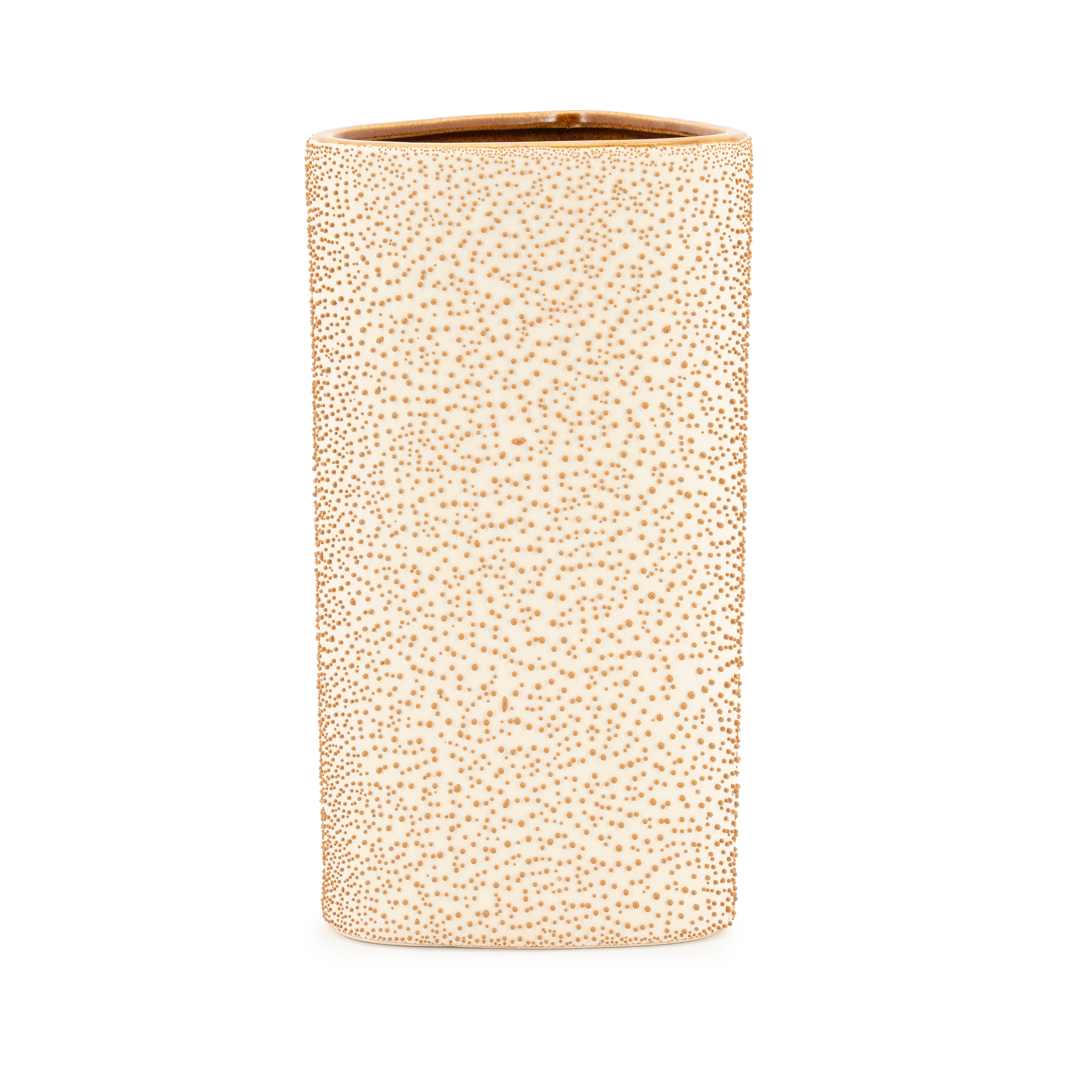 Vase DOTANGLE gelbe Keramik