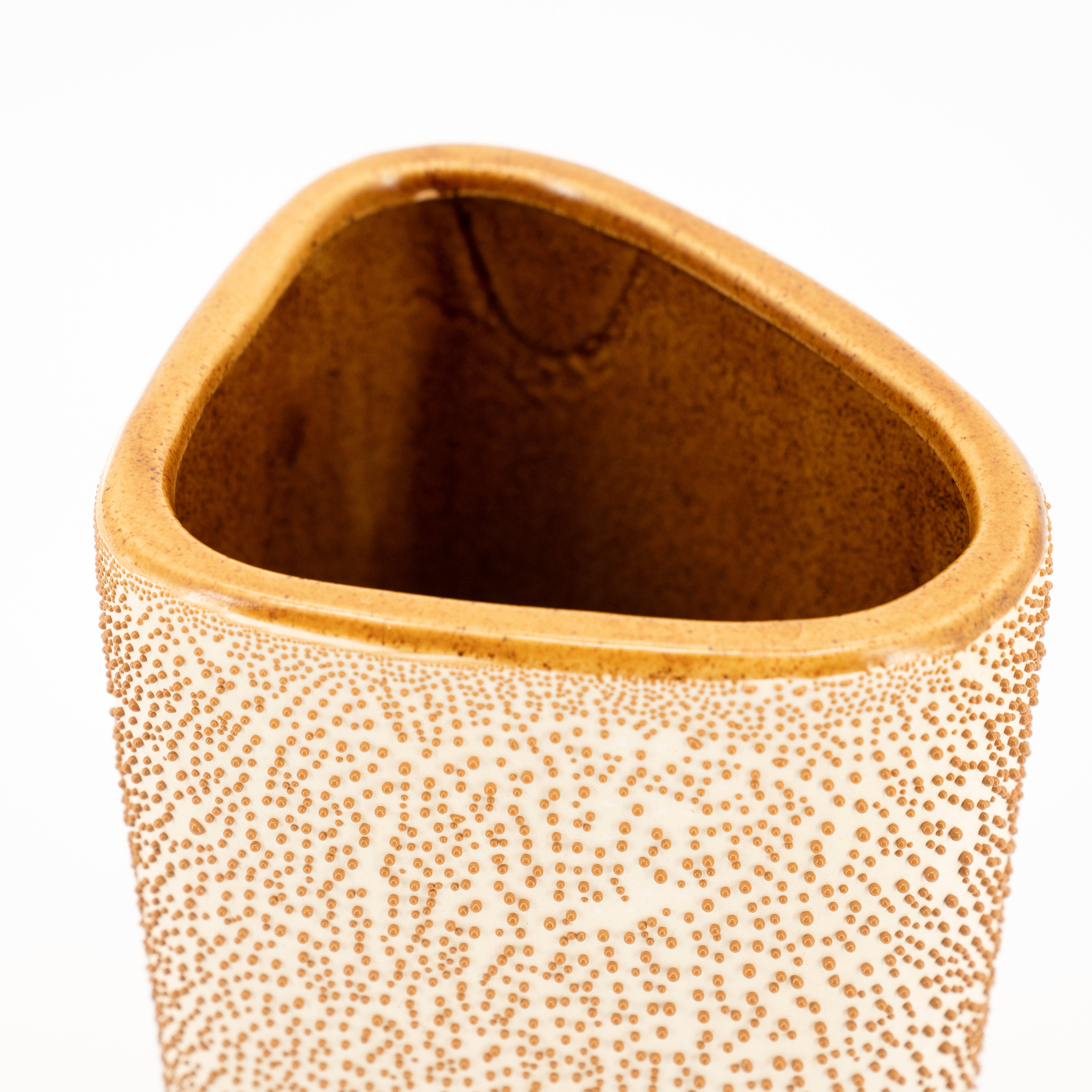 Vase DOTANGLE gelbe Keramik